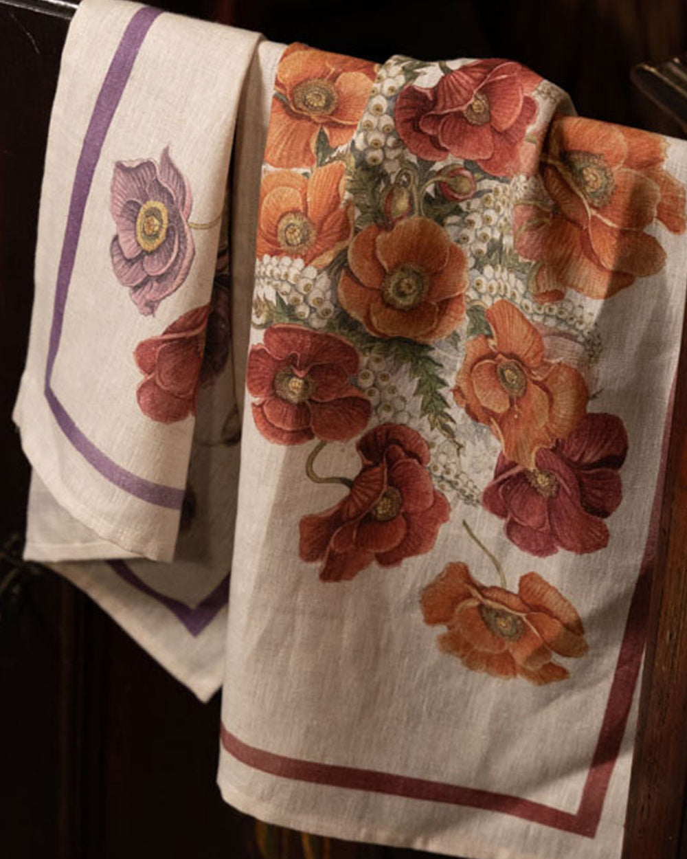 Poppy Violet Kitchen Towel 50x70cm