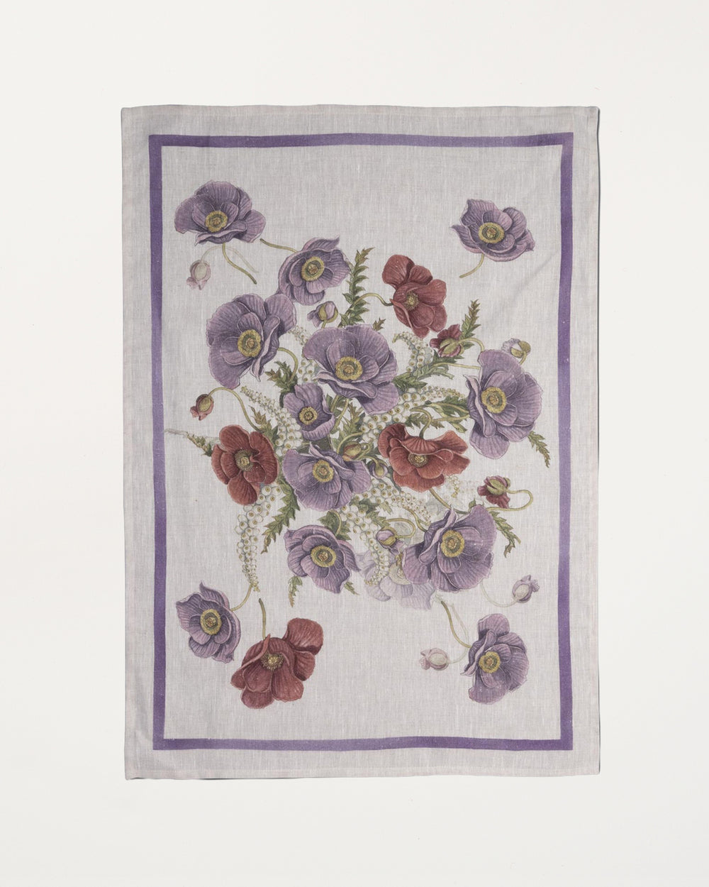 Poppy Violet Kitchen Towel 50x70cm