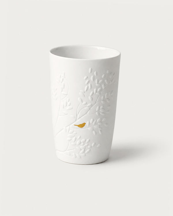 Porcelain Stories Vase Golden Birds