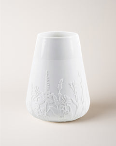 Porcelain Vase Flower Meadow H18cm