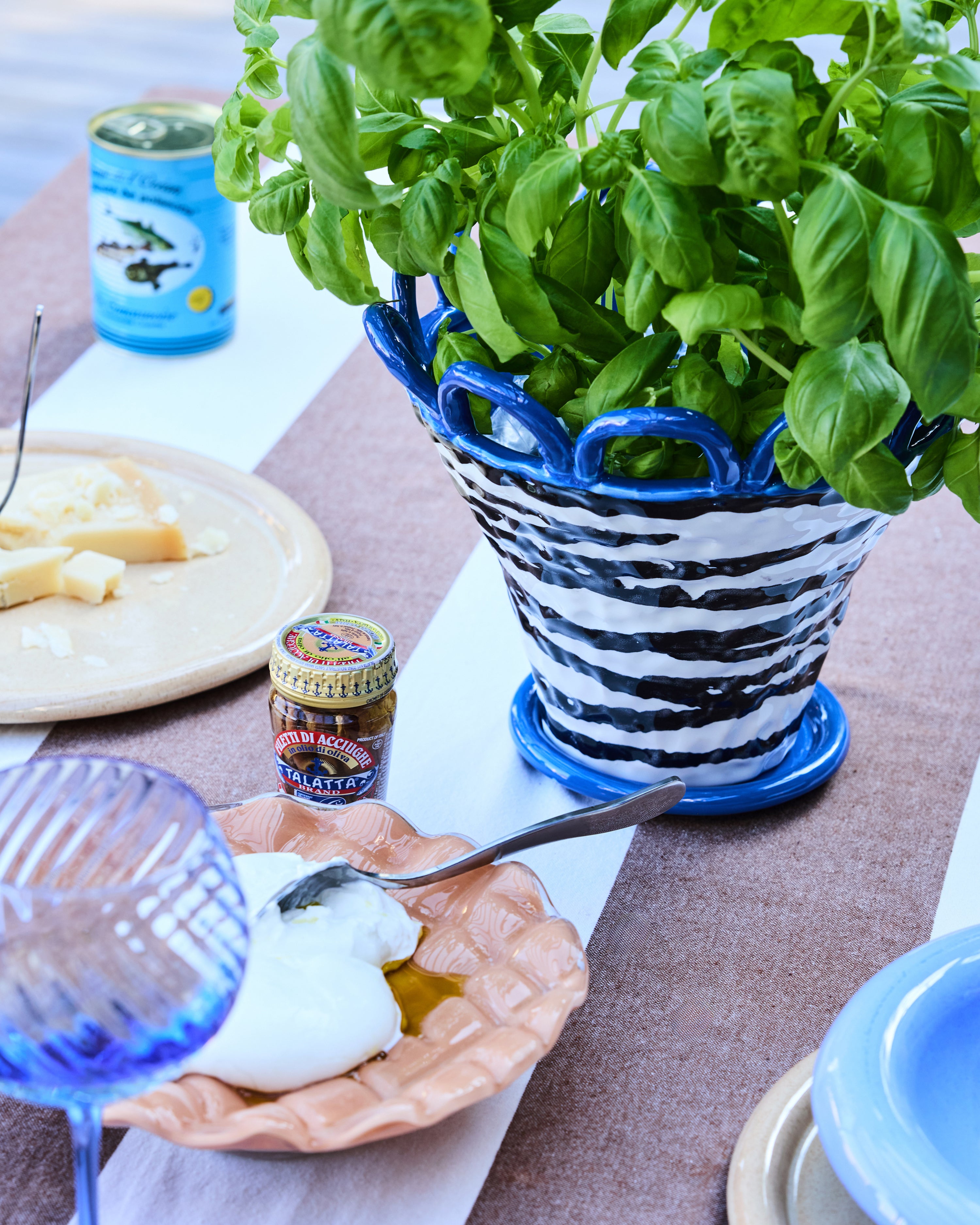 Pot Patty S Zebra/Blue