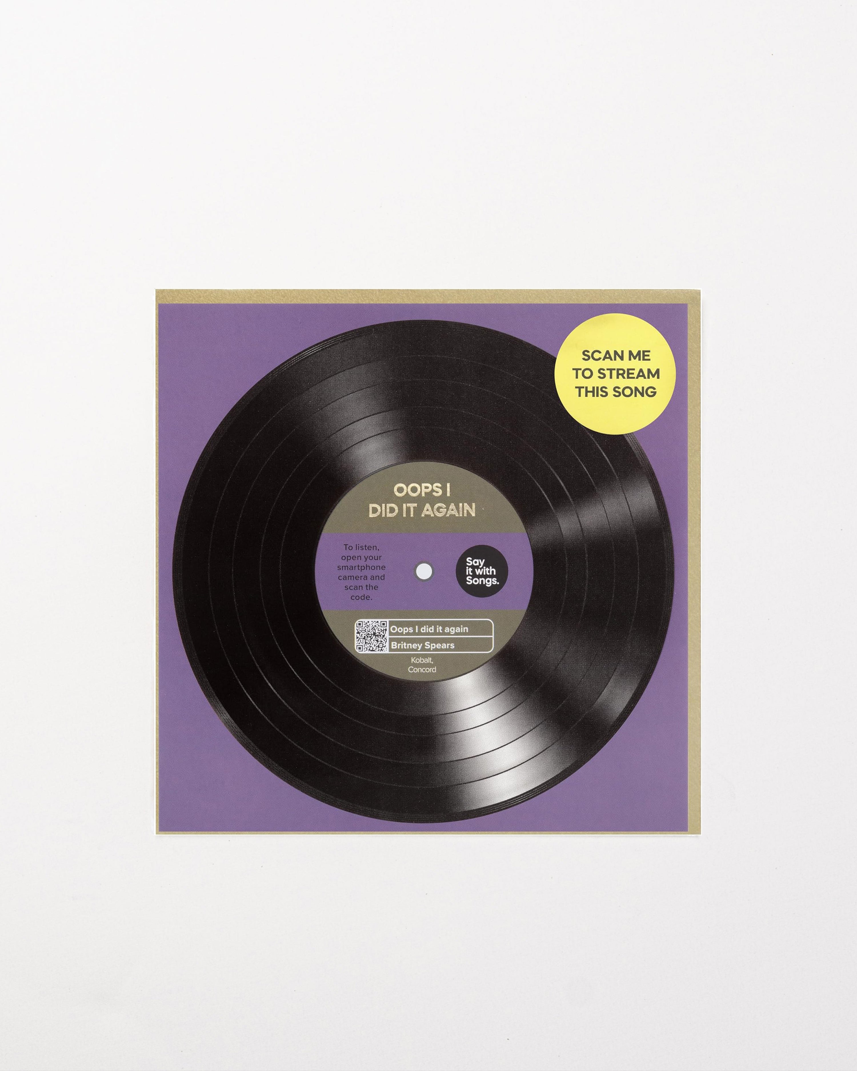 Record Card/Oops!...I Did It Again
