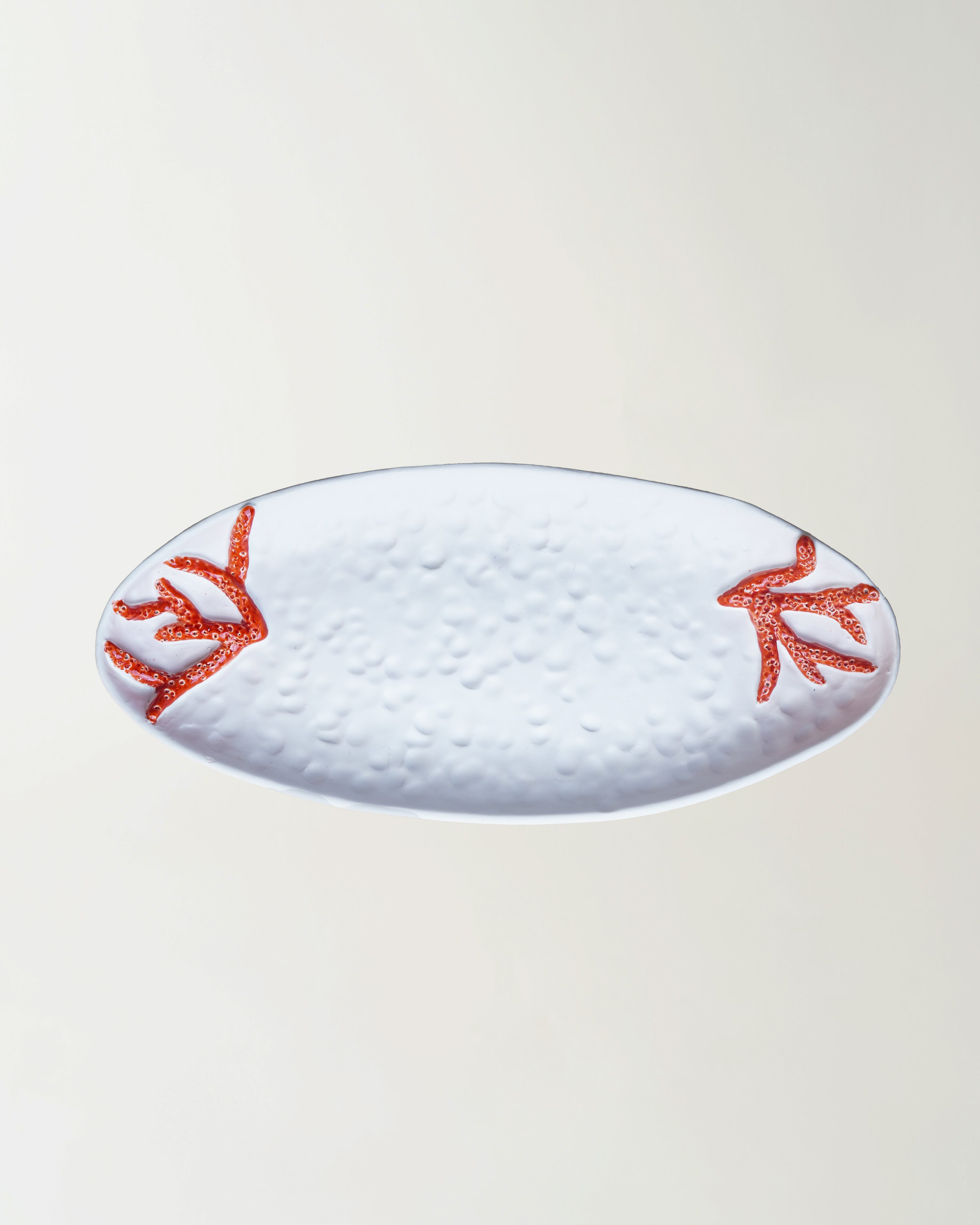 Red Coral Oval Platter Matt L50cm