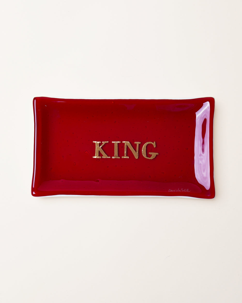 Red 'King' Tray