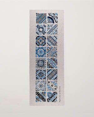Runner Maiolica Blue