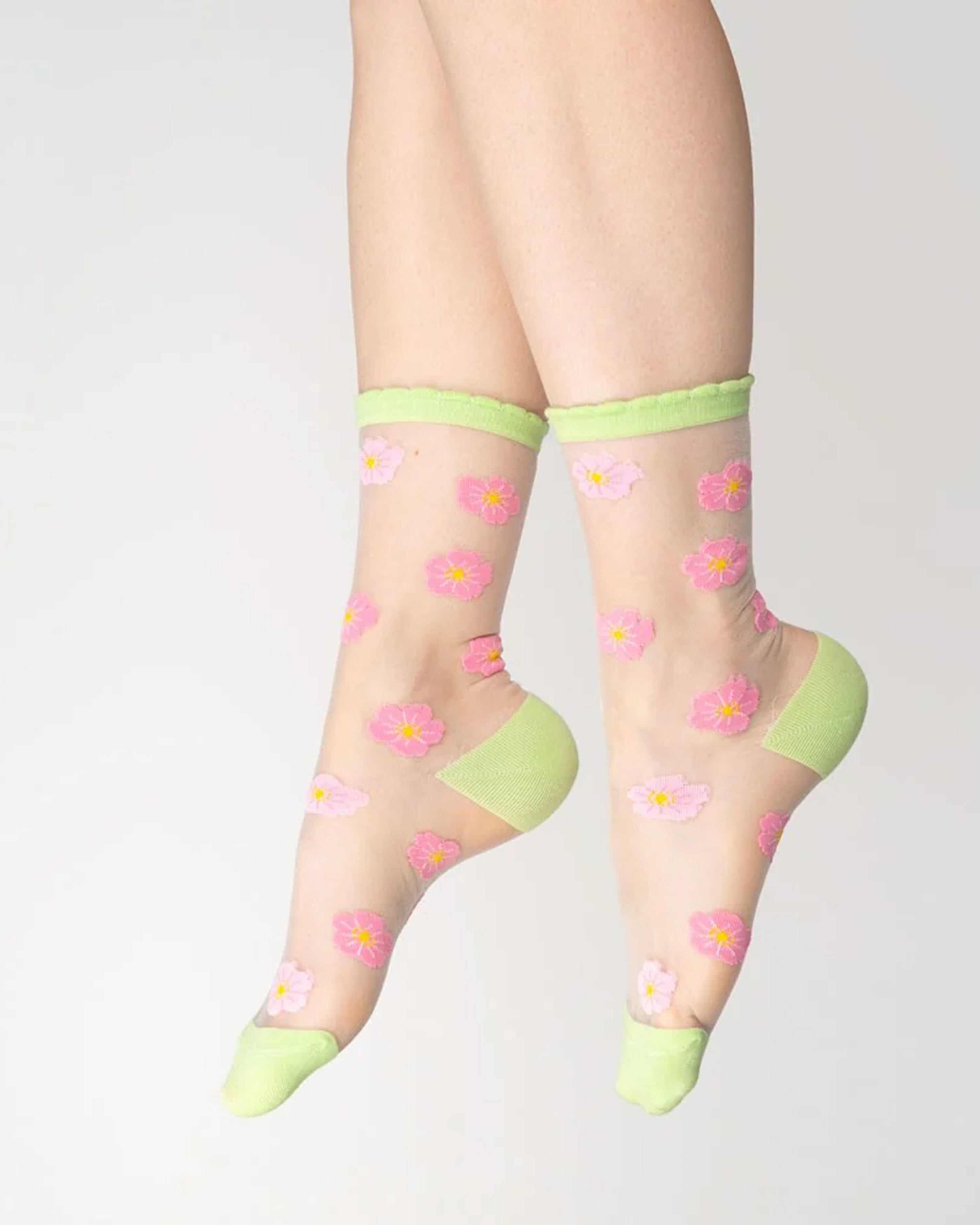 Sakura Sheer Socks