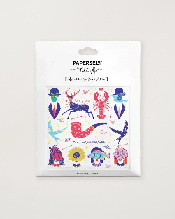 Salute To Surrealism Temporary Tattoos