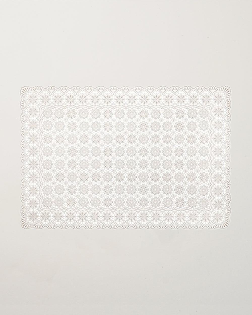 Sand Vinyl Flowers Placemat