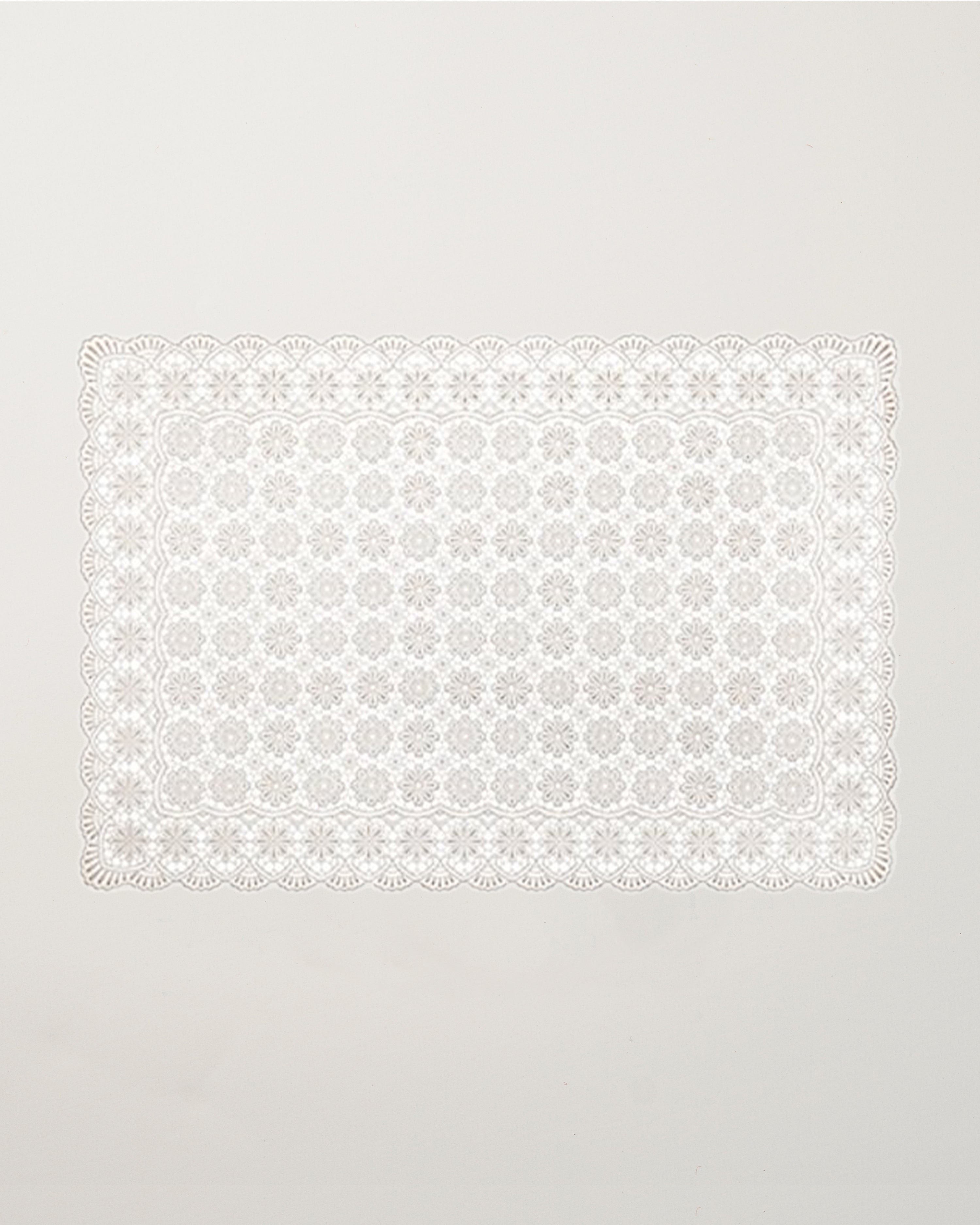 Sand Vinyl Flowers Placemat