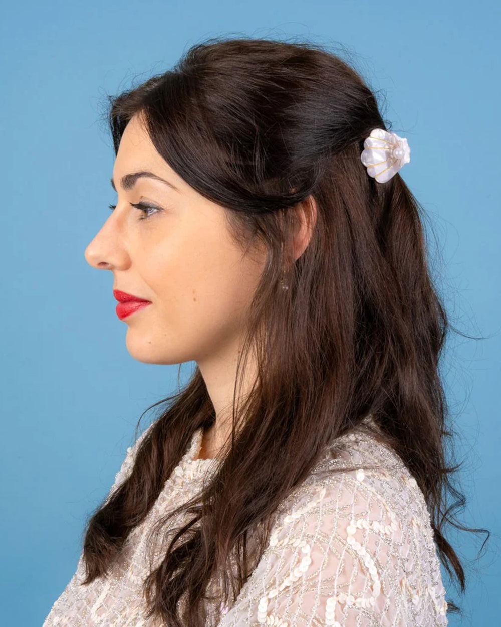 Scallop Shell Mini Hair Claw