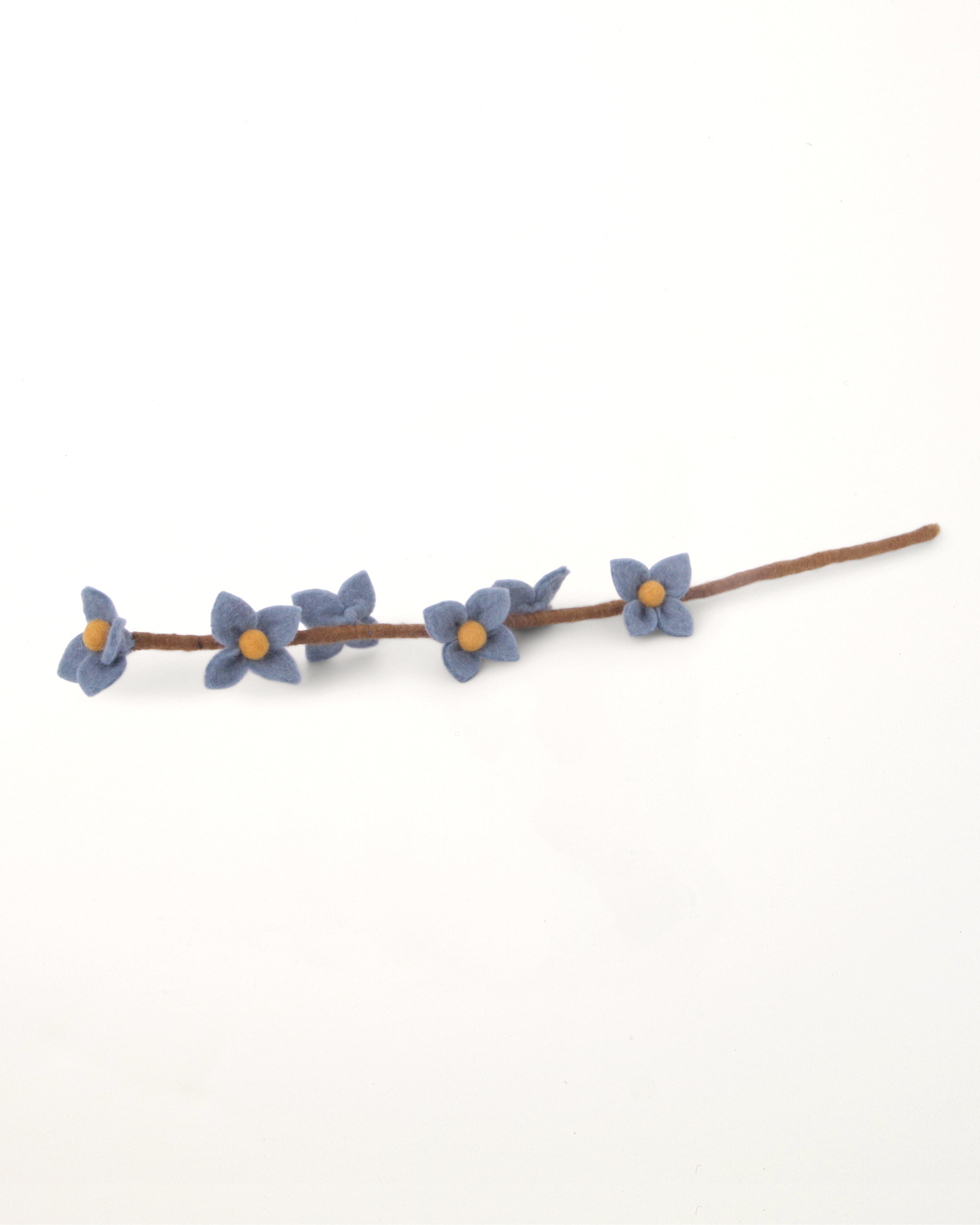 Sea Blue Flowers on Stalk