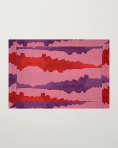 Set of 2 Tie-Dye Pink Linen Placemats