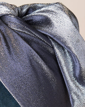 Shimmer Silver Turban/M