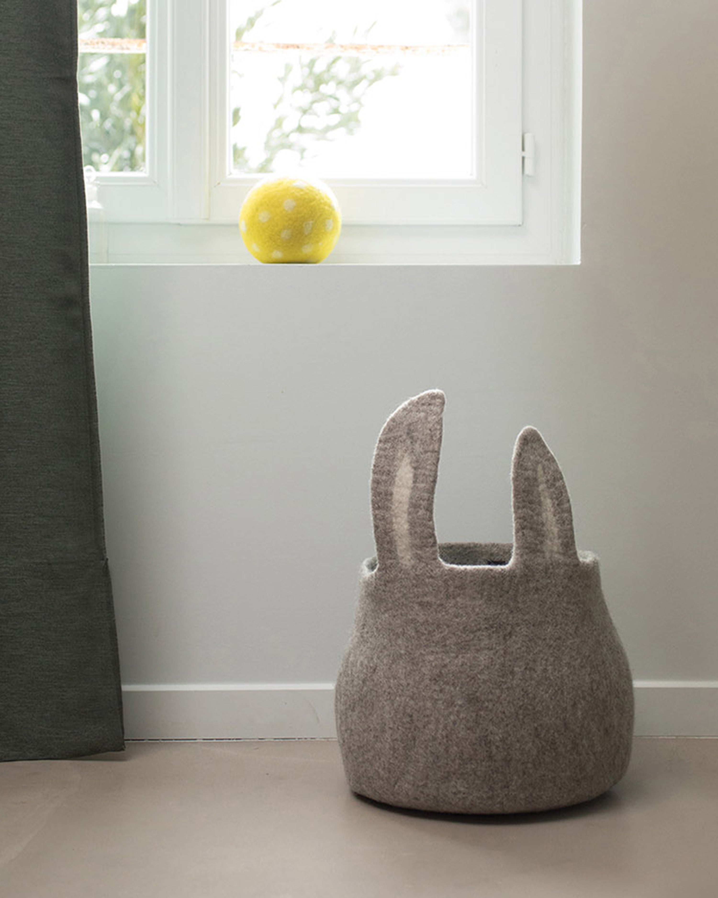 Short Bunny Basket/Grey