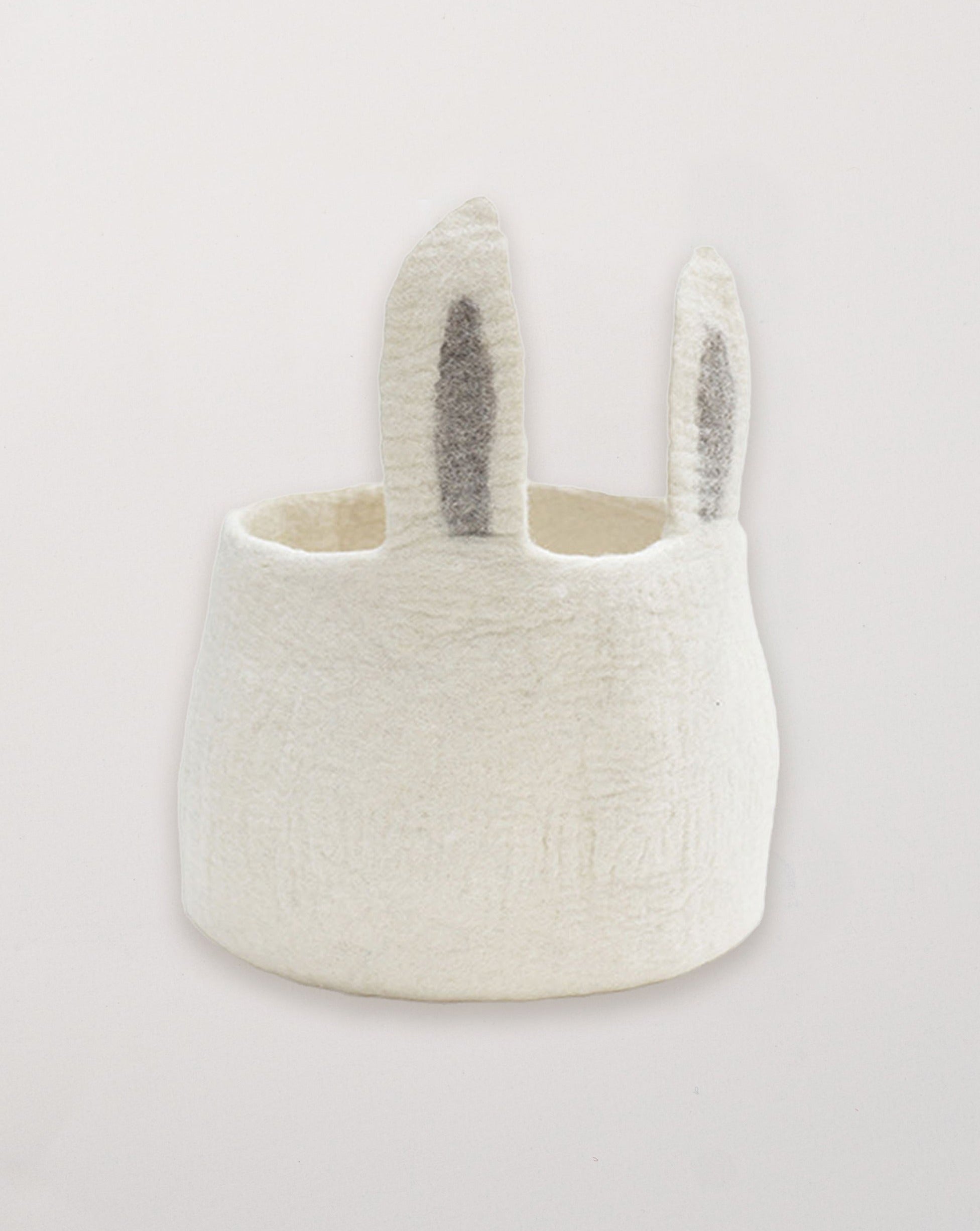 Short Bunny Basket/White