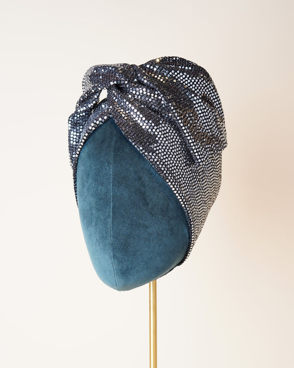 Silver Sequins Turban/M