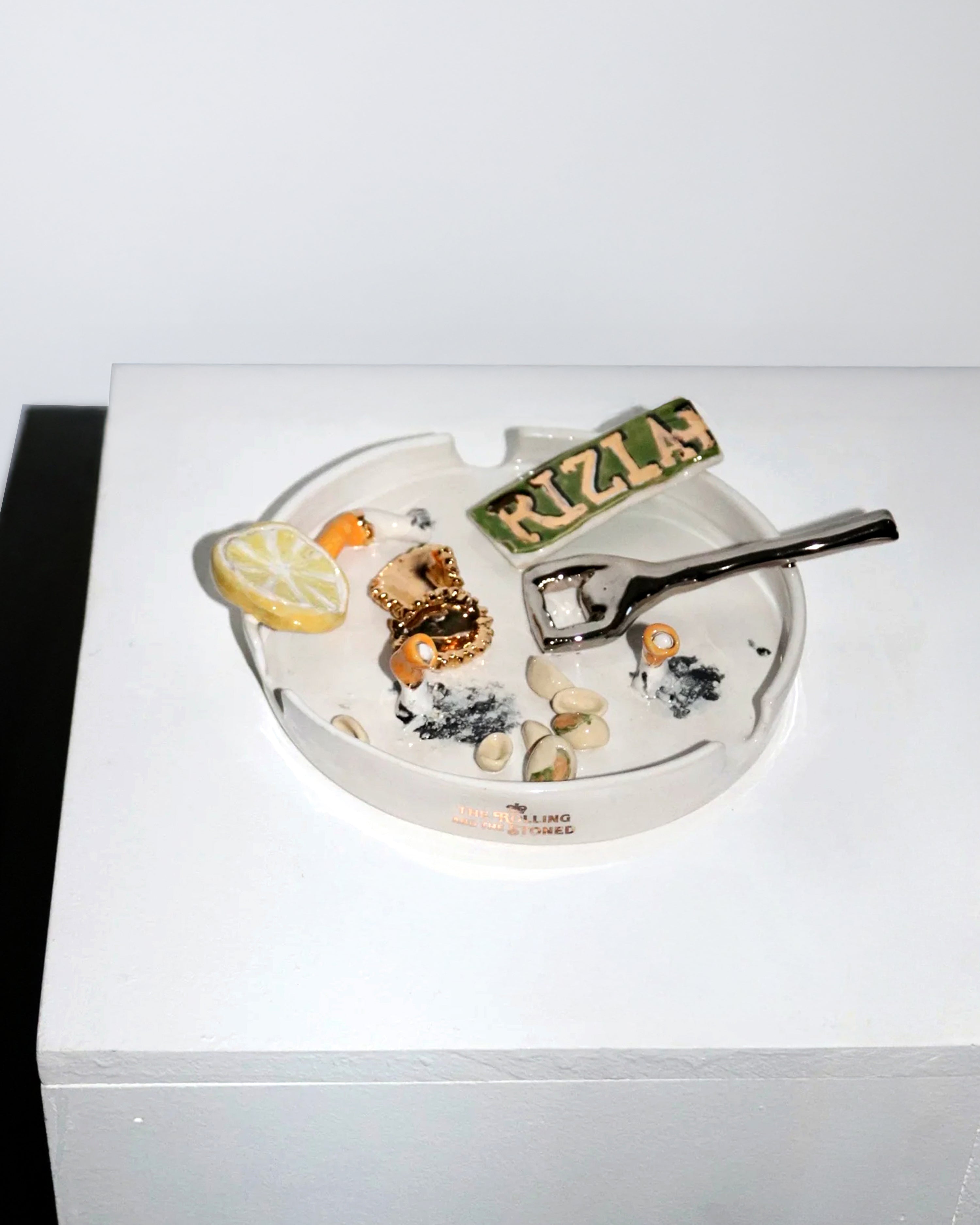 Silver Bottle Opener Ashtray