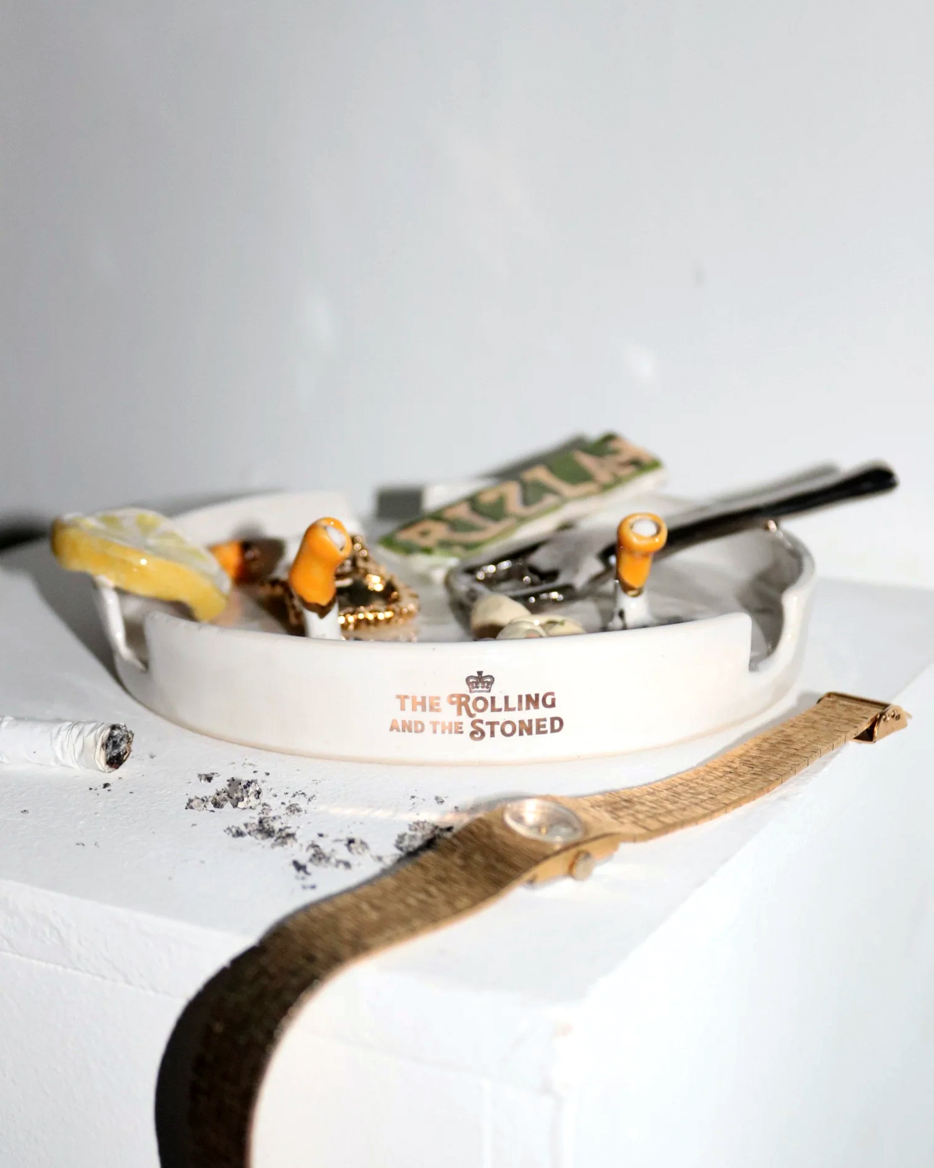 Silver Bottle Opener Ashtray