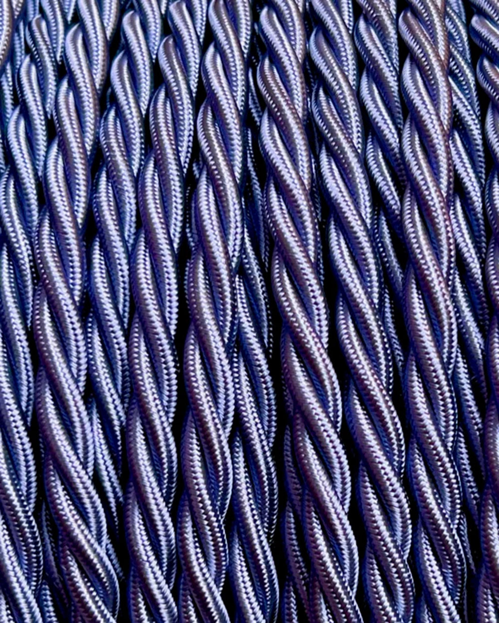Slate Lola's Leads Fabric Extension Cable 2m Black 2 Gang