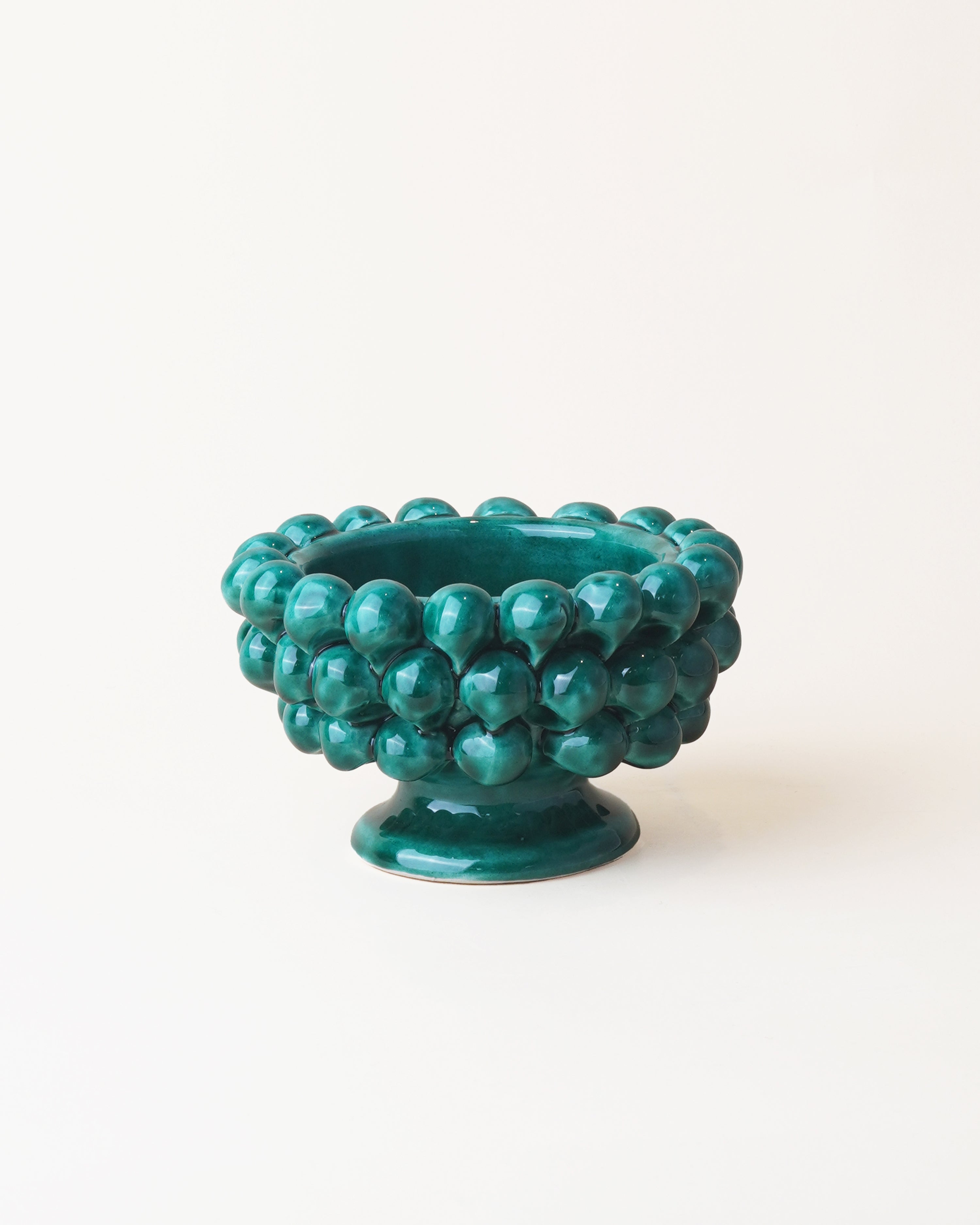 Small Pigna Aperta Bowl Teal D11cm