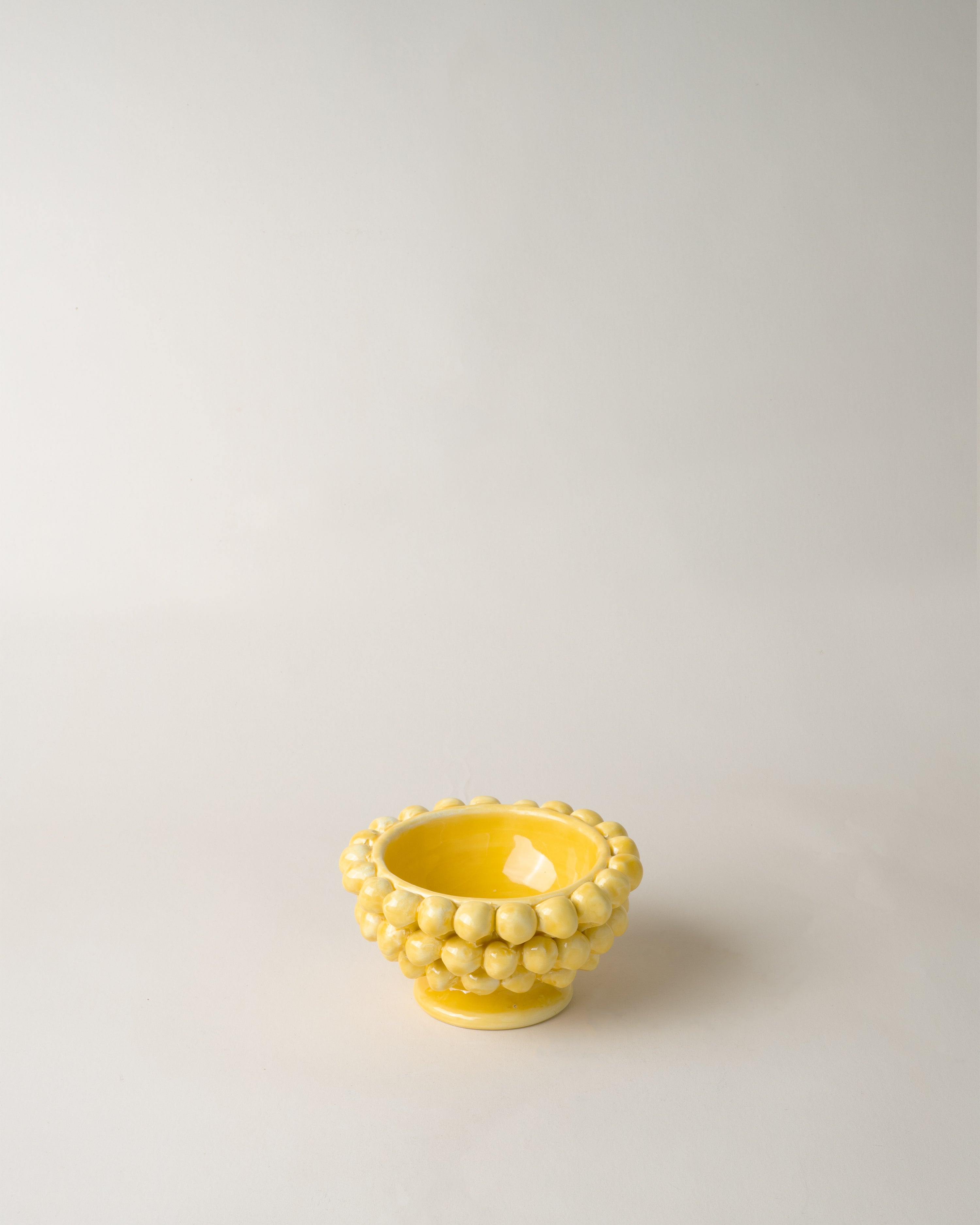 Small Pigna Aperta Bowl Yellow D11cm