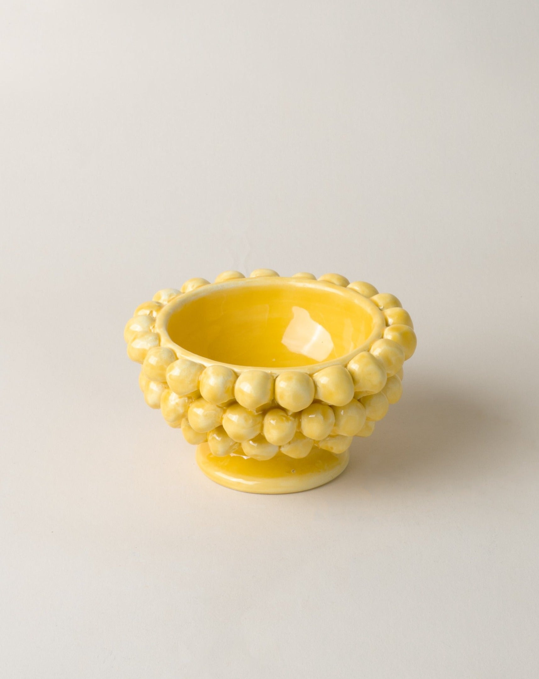 Small Pigna Aperta Bowl Yellow D11cm