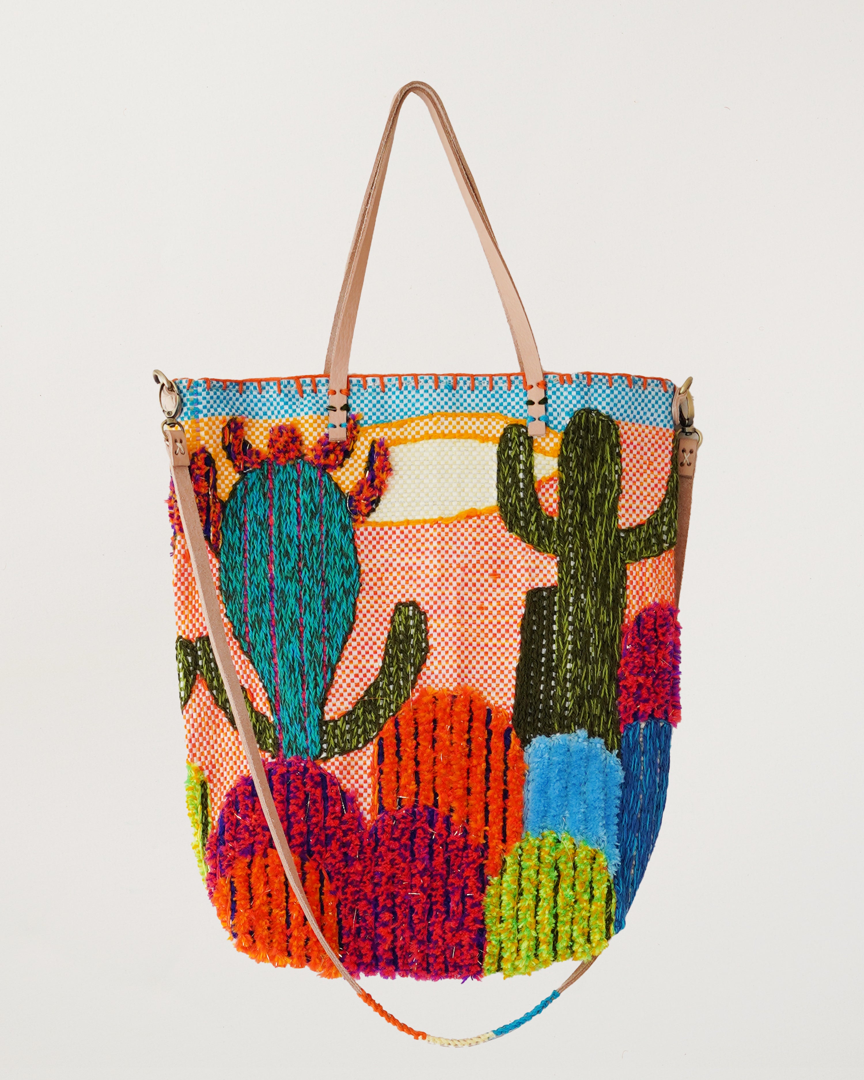 Small Recycled Food Bag Cactus