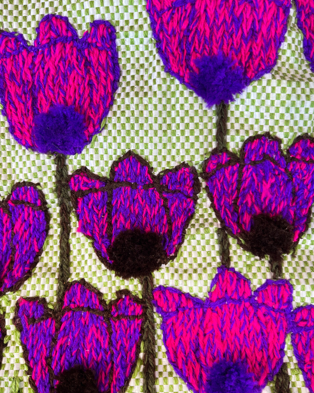 Small Recycled Food Bag Purple Flowers