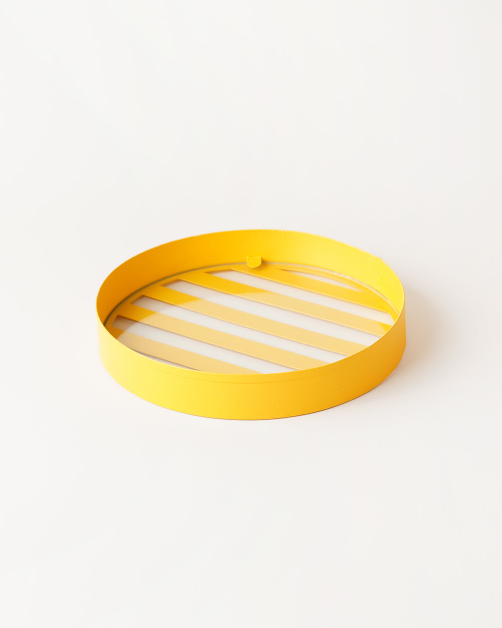 Small Round Yellow Tray