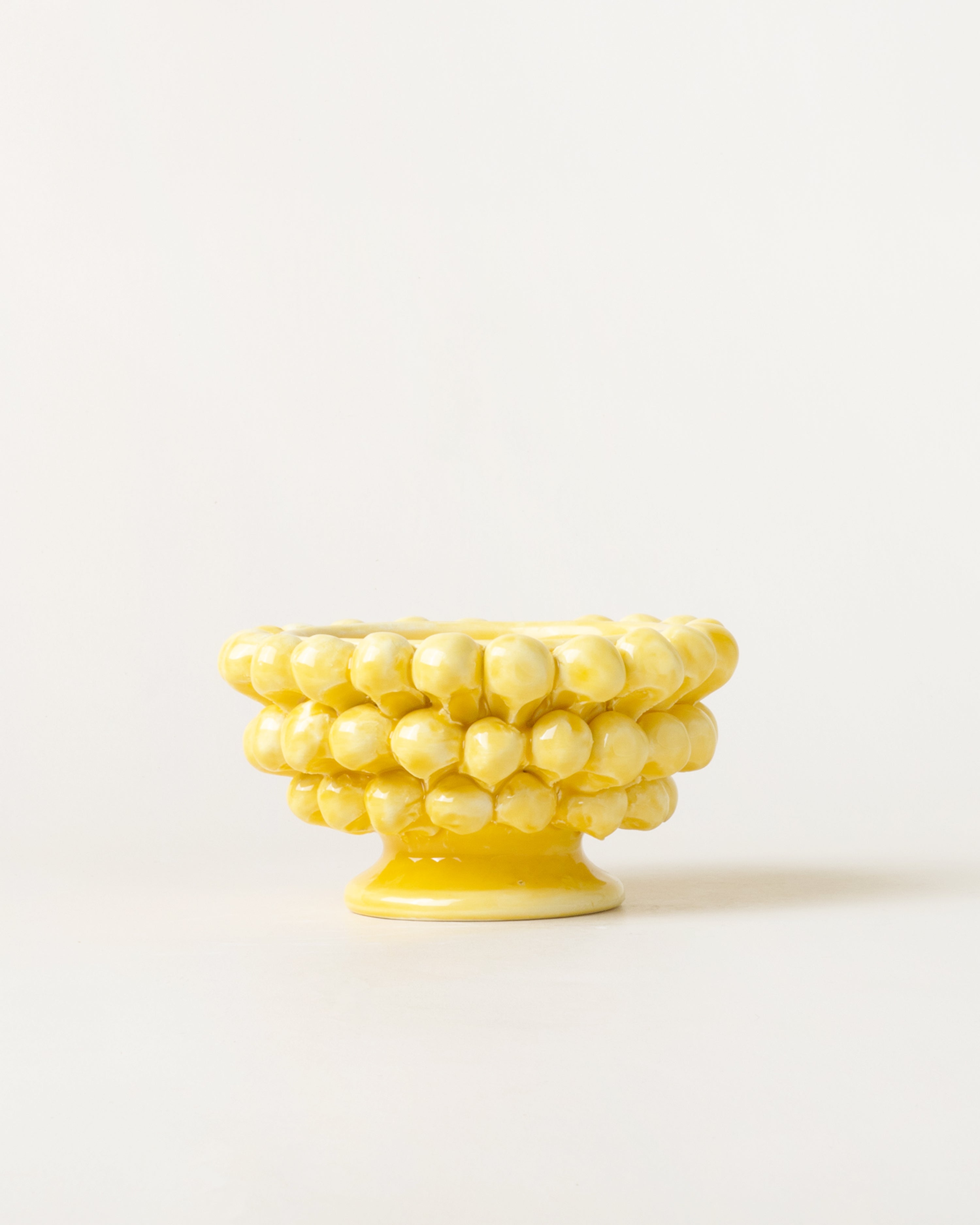 Small Pigna Aperta Bowl Yellow D11cm