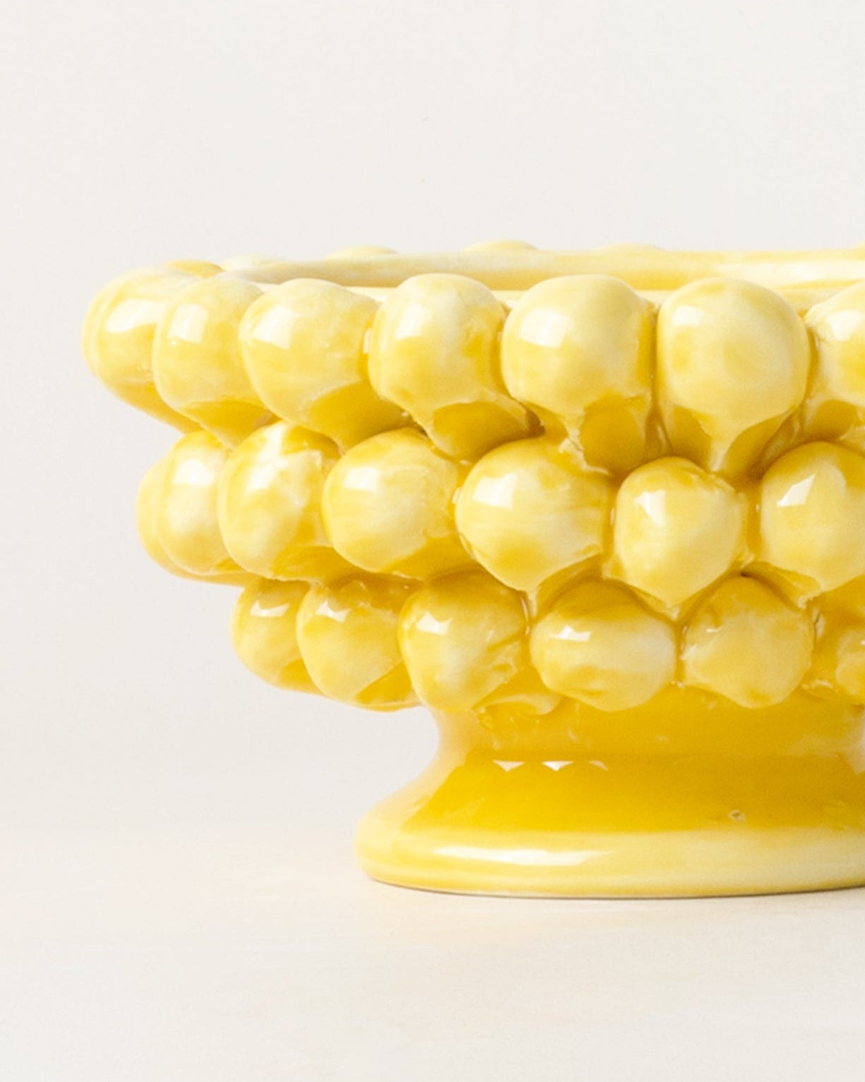 Small Pigna Aperta Bowl Yellow D11cm