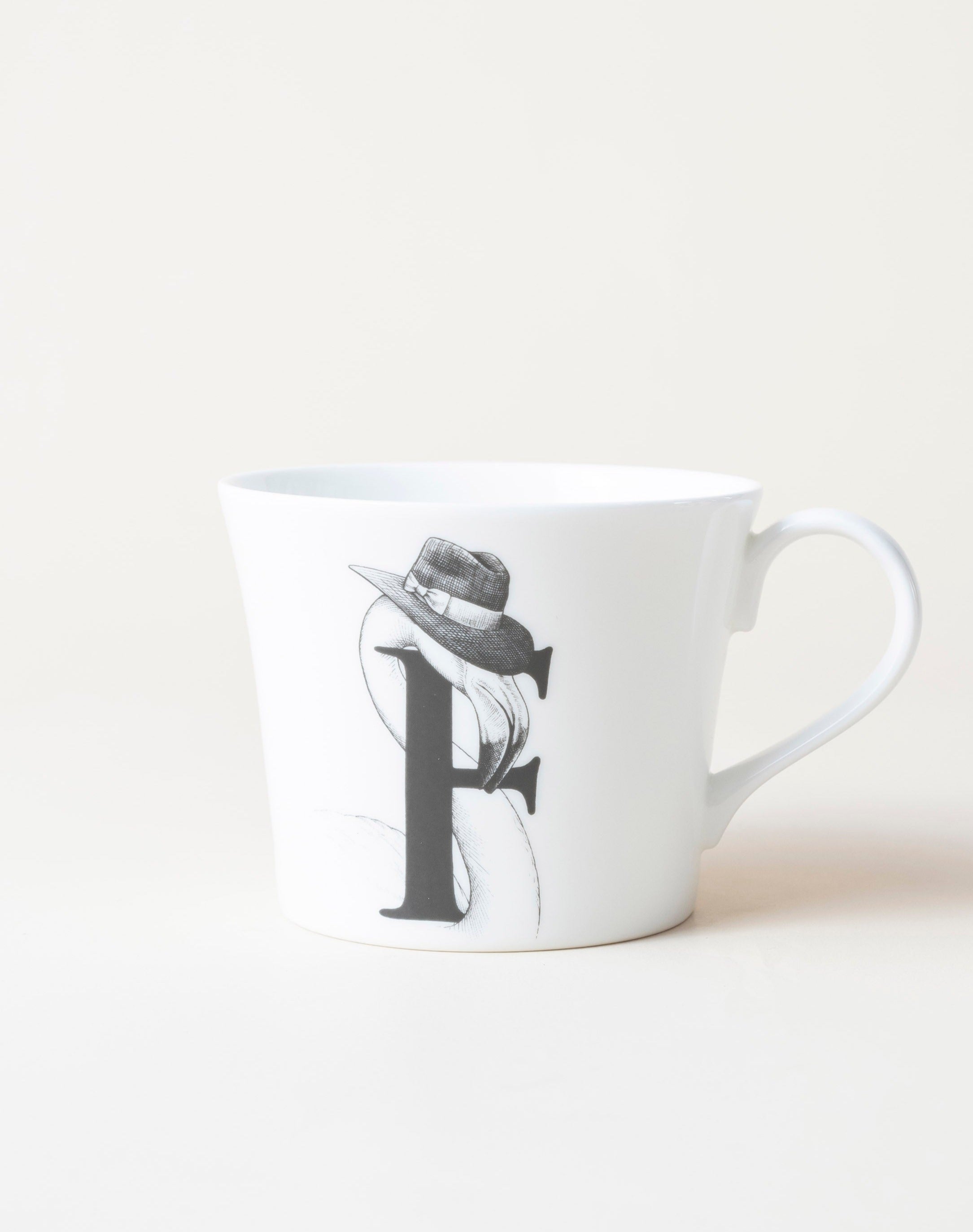 Francis Flamingo in a Fedora Mighty Alphabet Mug