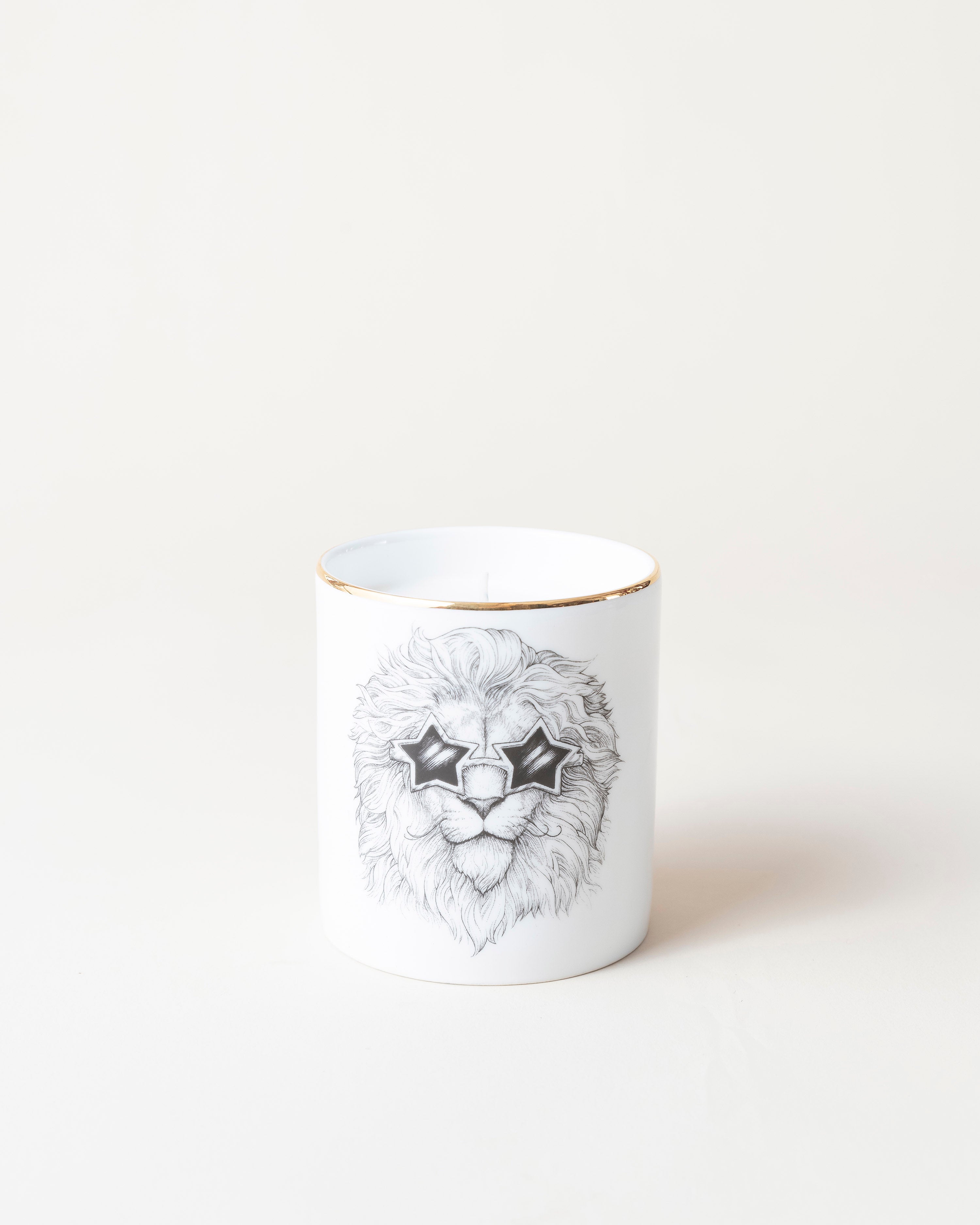 Leo Zodiac Cutesy Candle