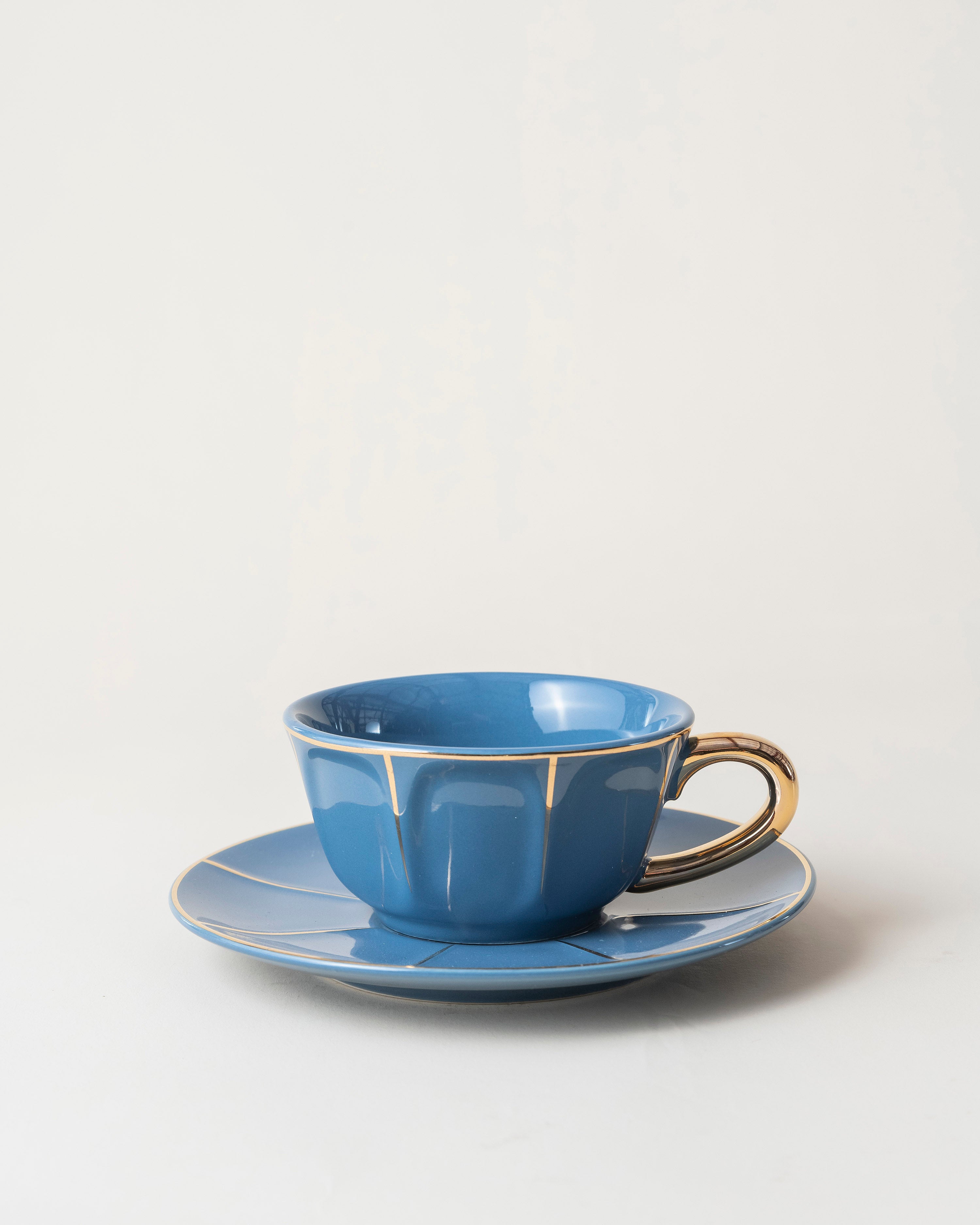 Tea Cup & Saucer/Blue