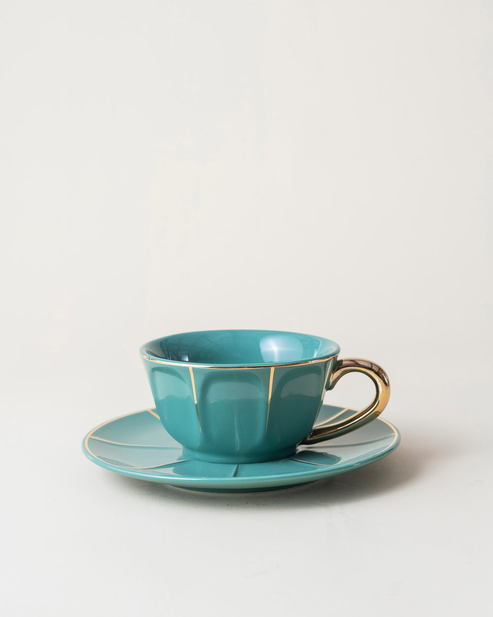 Tea Cup & Saucer/Green