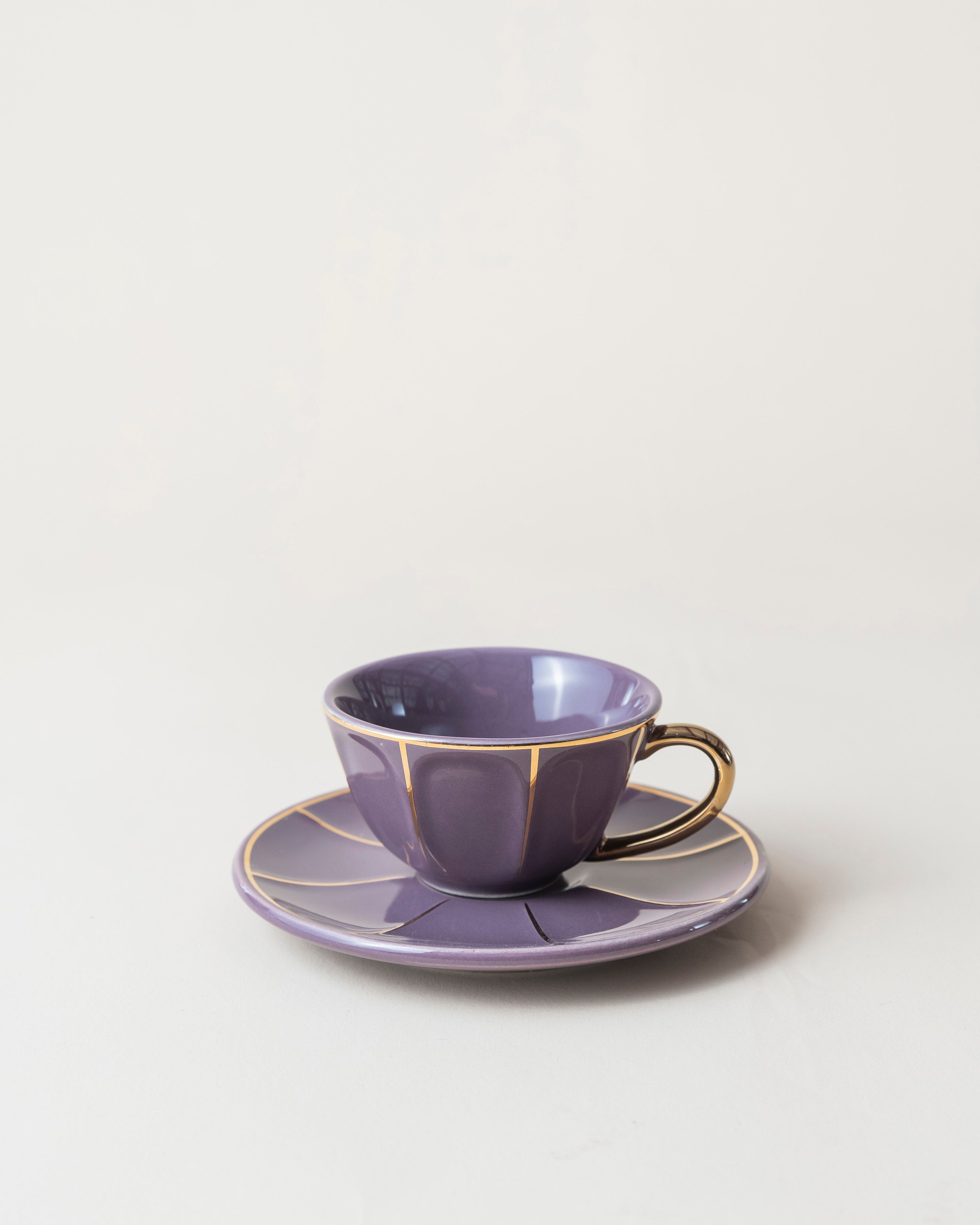 Espresso Cup & Saucer/Purple
