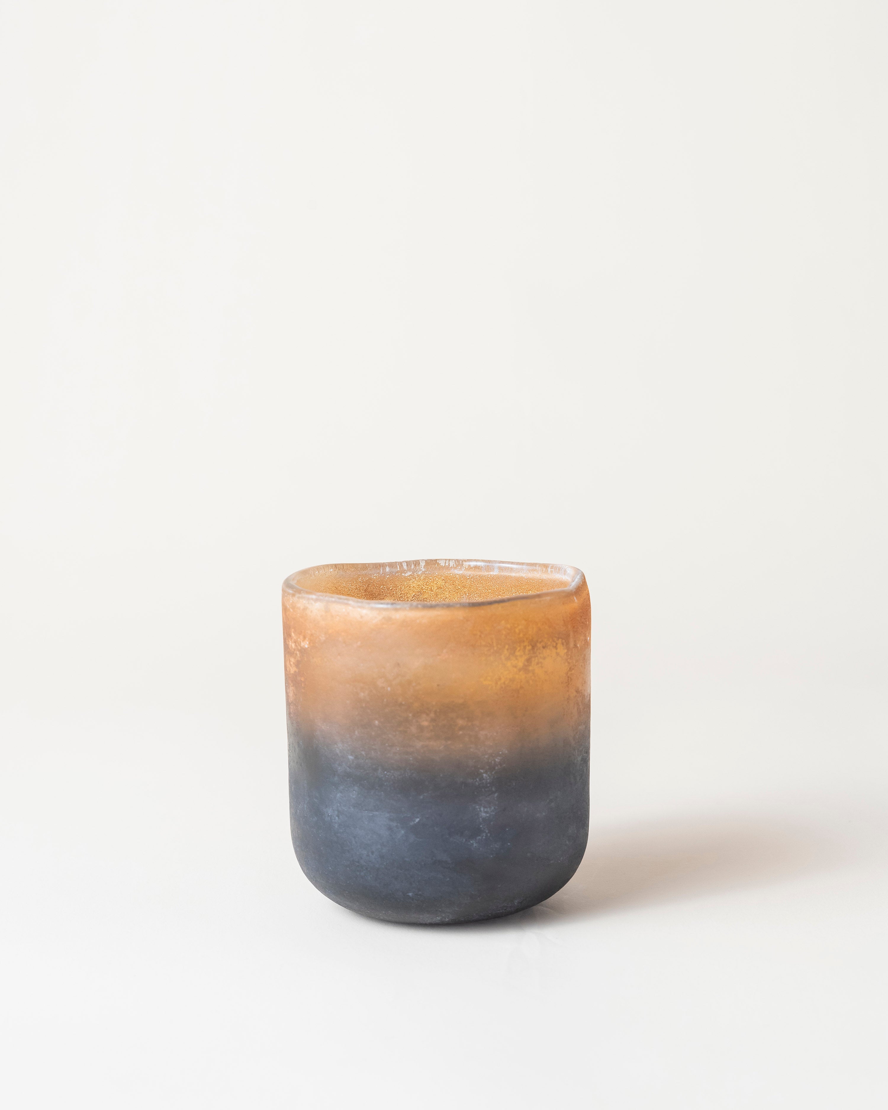 Brown/Orange Small Candle Holder