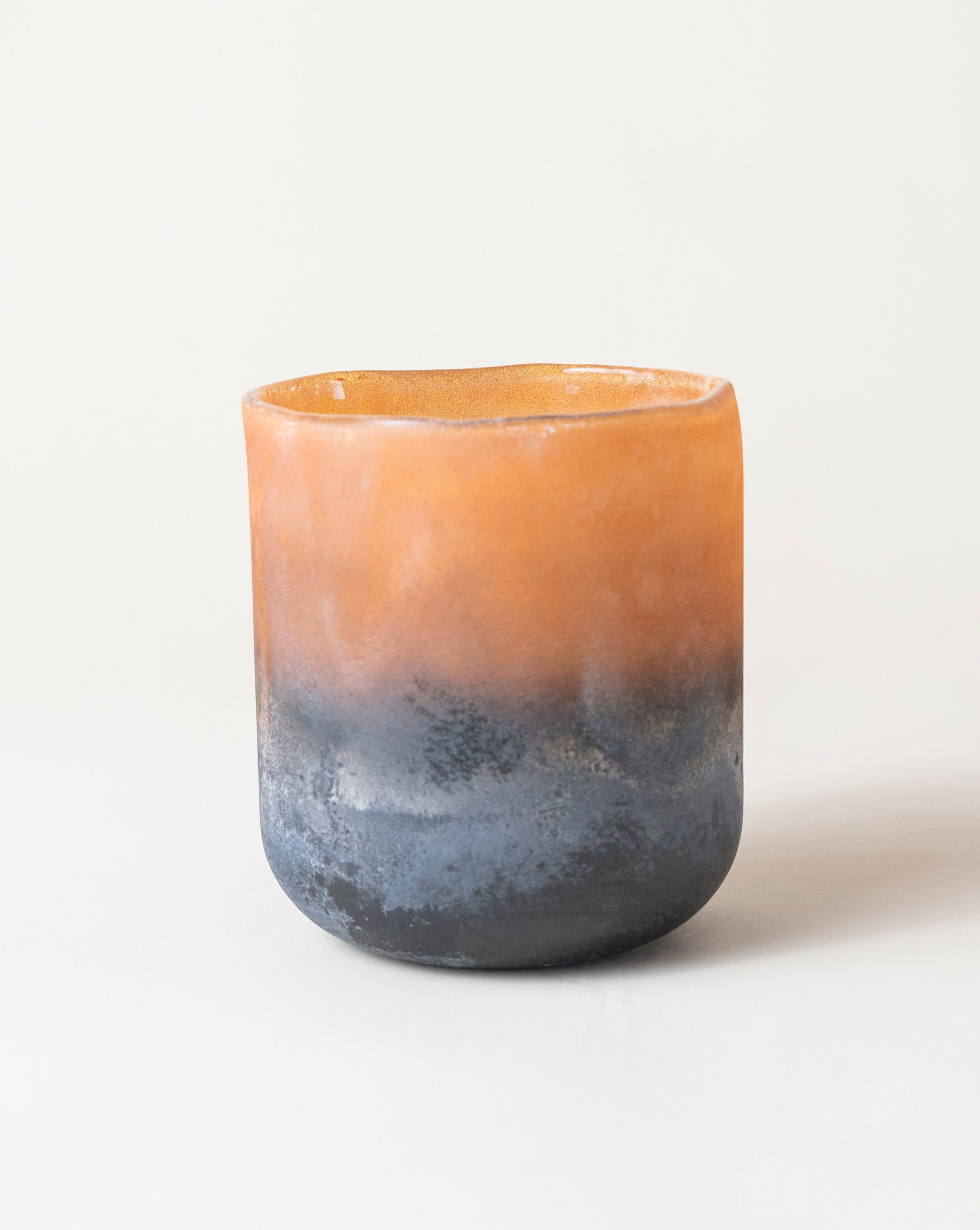 Brown/Orange Large Candle Holder