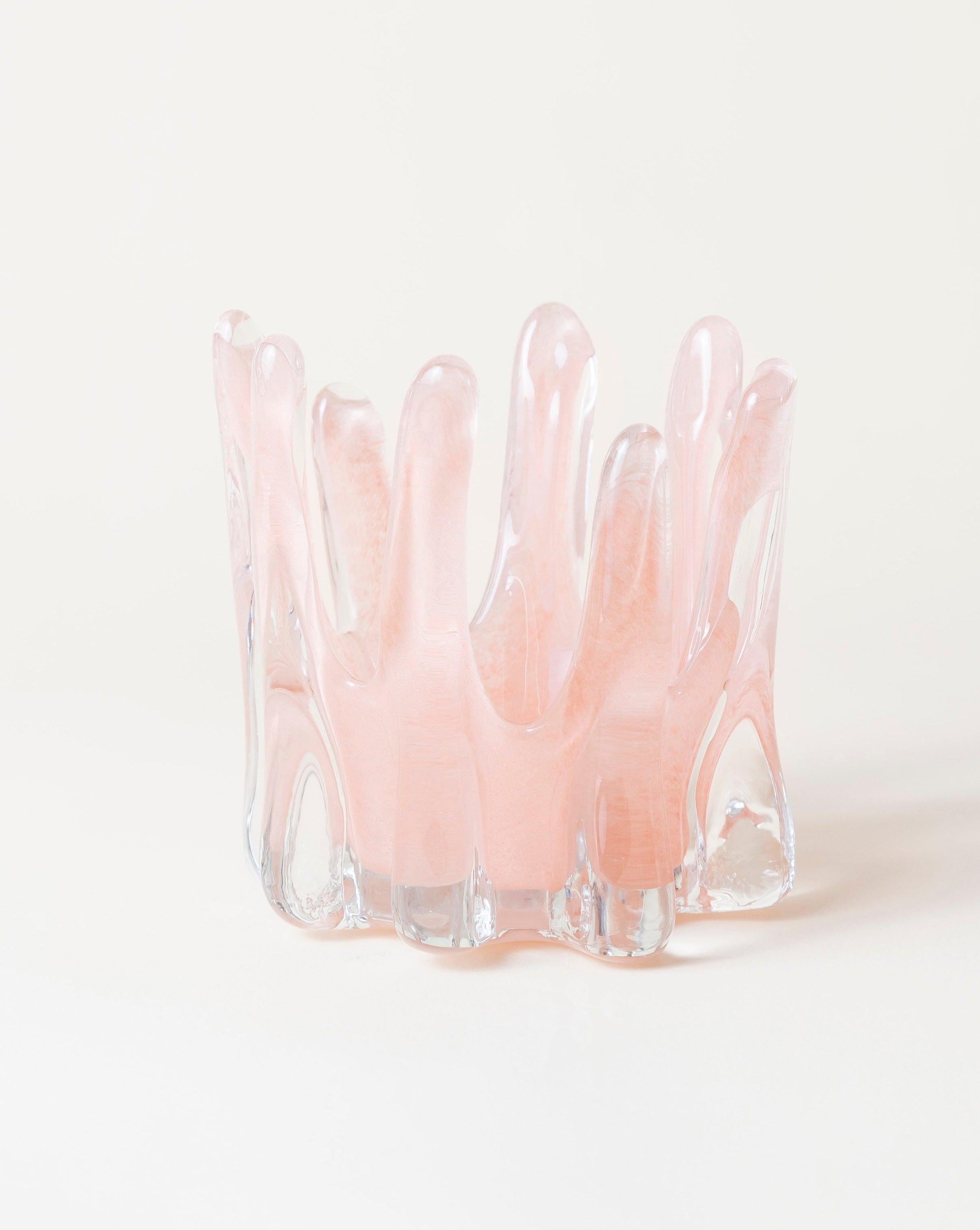 Helix Candle Holder Pink 14cm