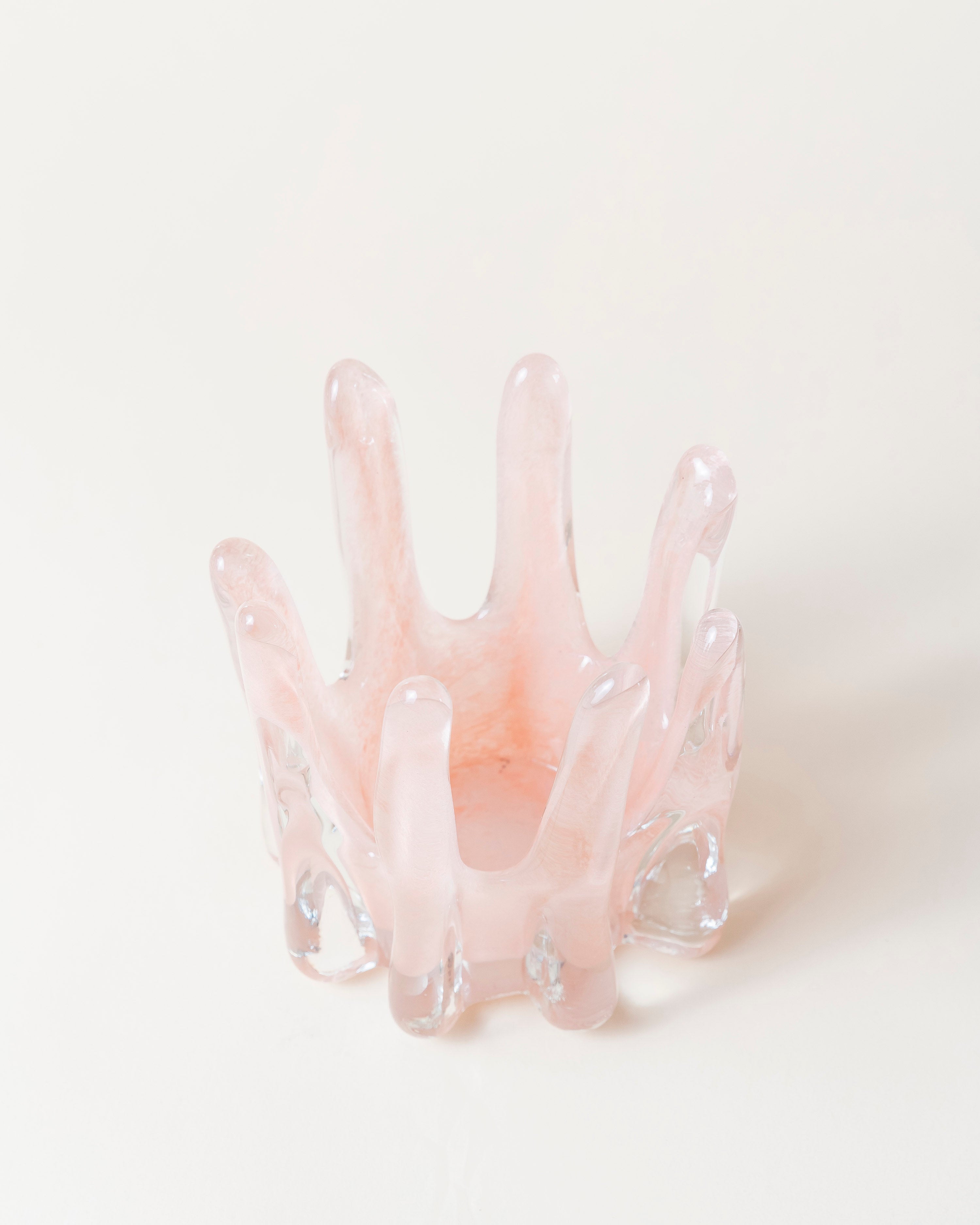 Helix Candle Holder Pink 14cm