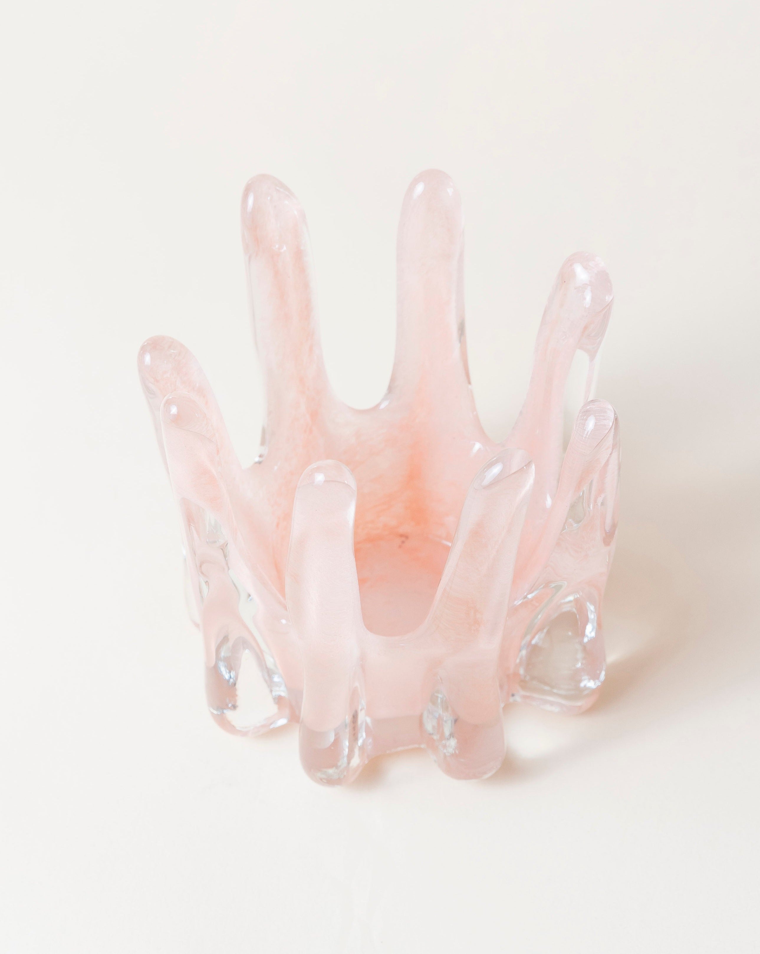 Helix Candle Holder Pink 14cm