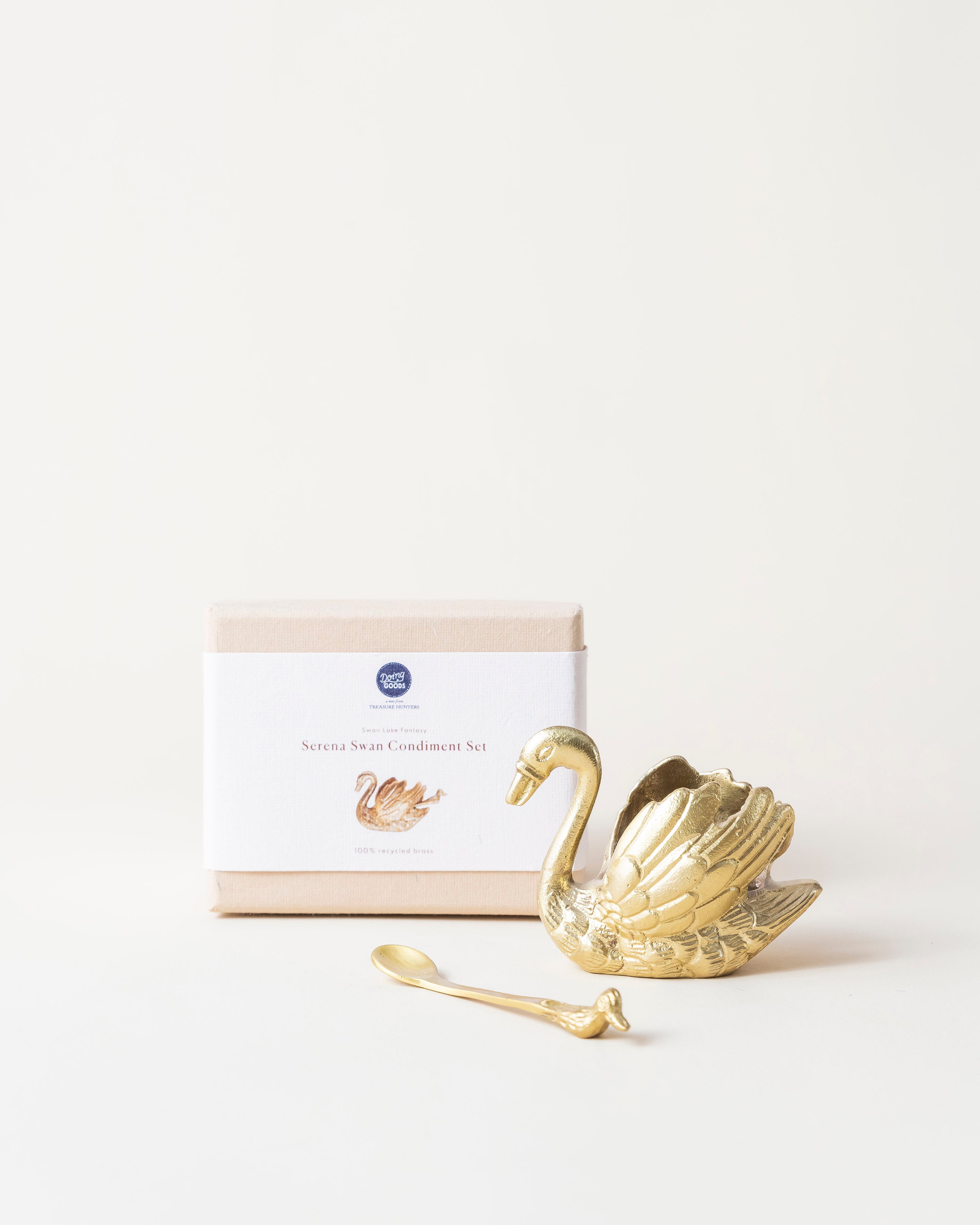 Serena Swan Condiment Set in Giftbox