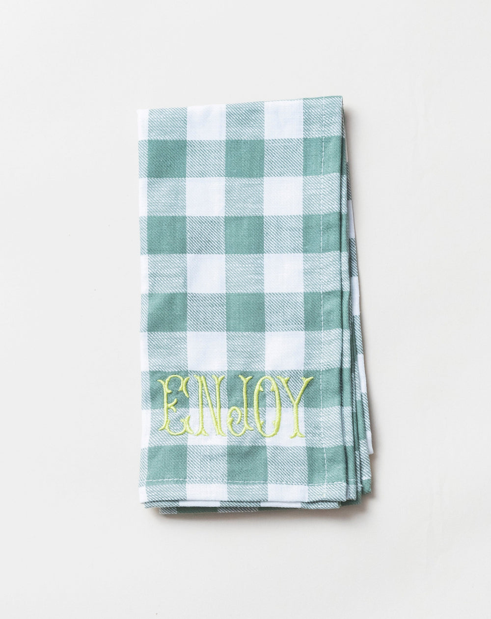 Embroidered Napkin Enjoy