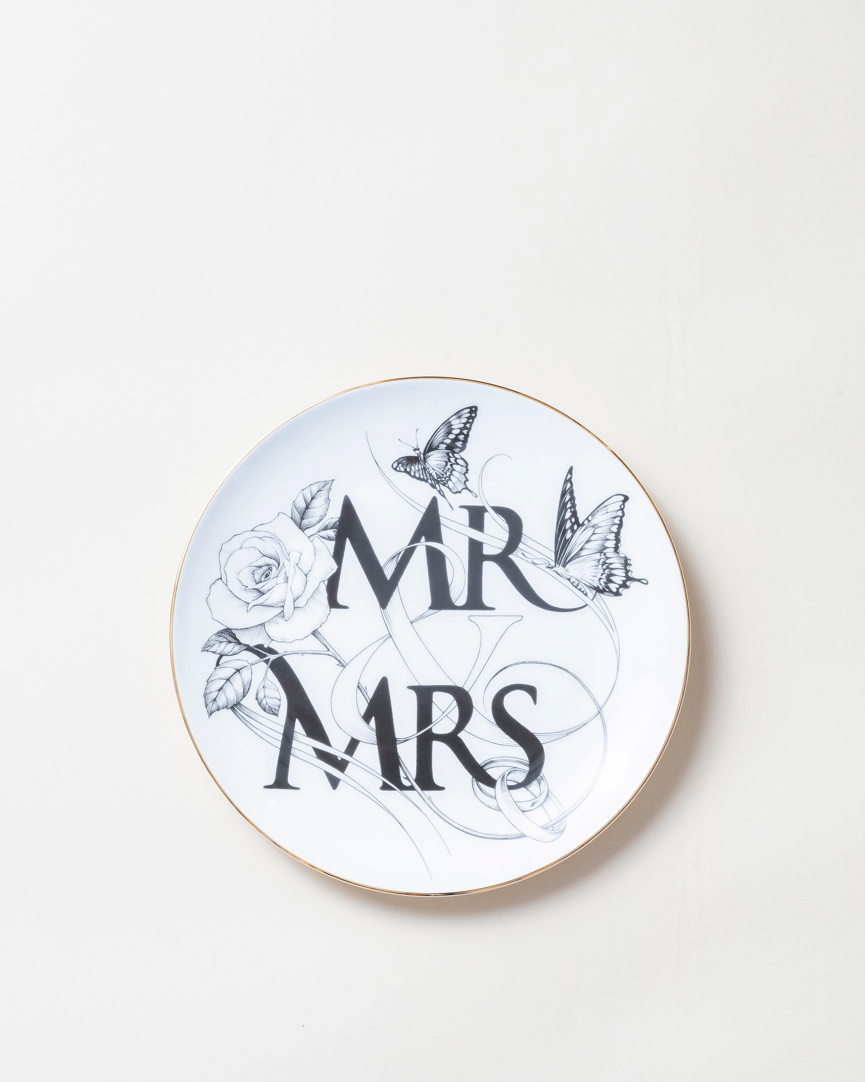 Mr & Mrs Plate D21cm