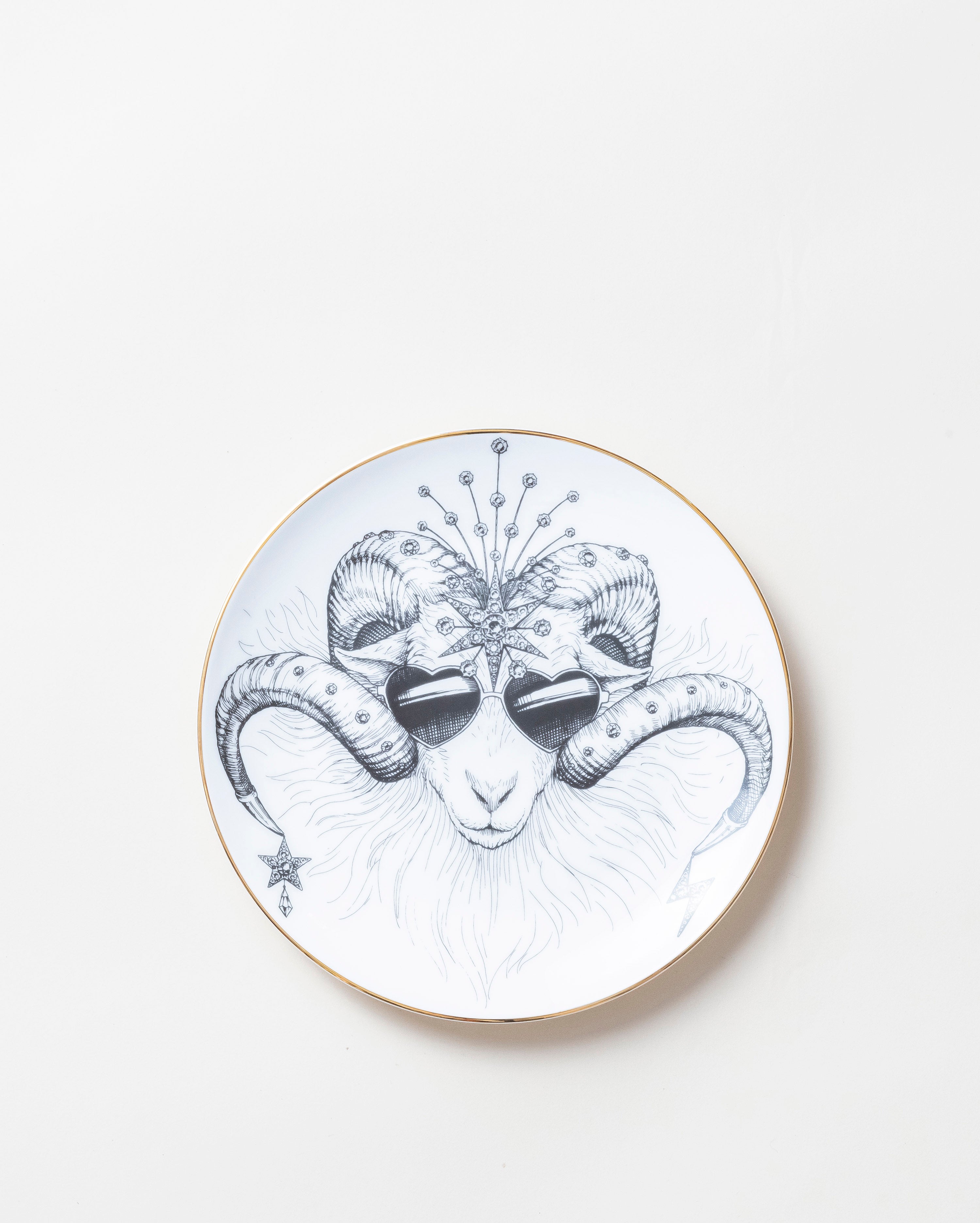 Aries Zodiac Plate D21cm