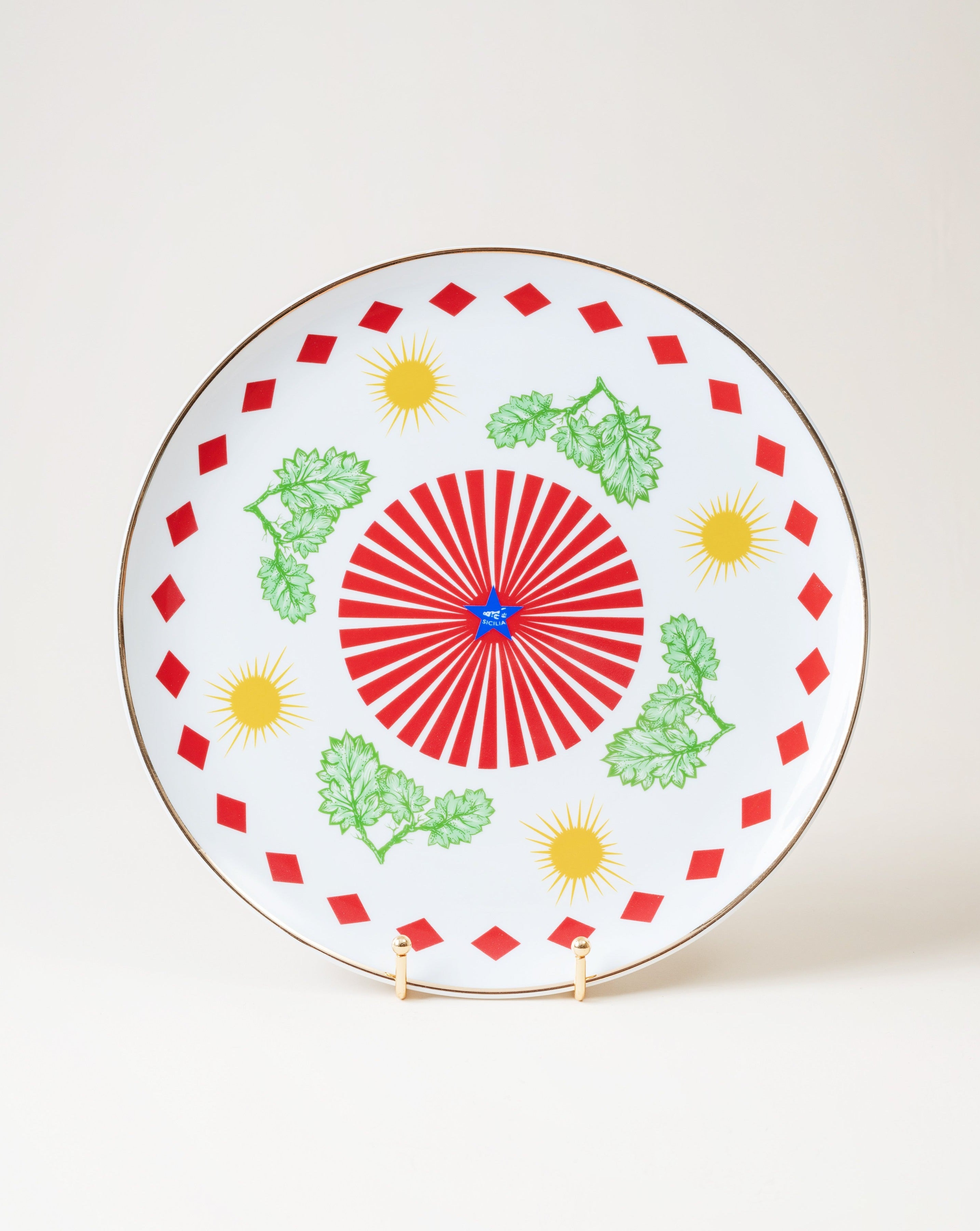 Round Platter/Leaved D32cm