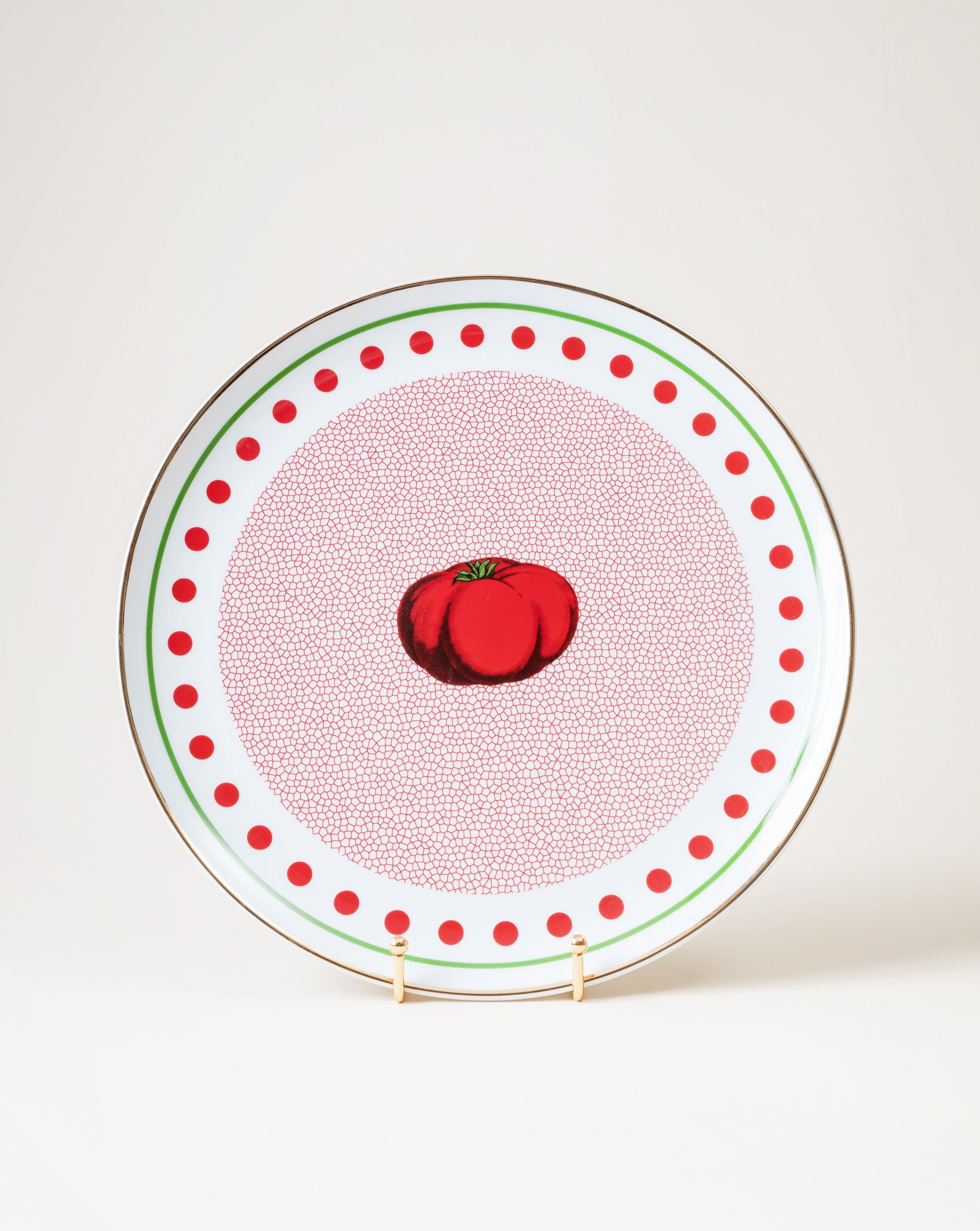 Round Platter/Tomato D32cm