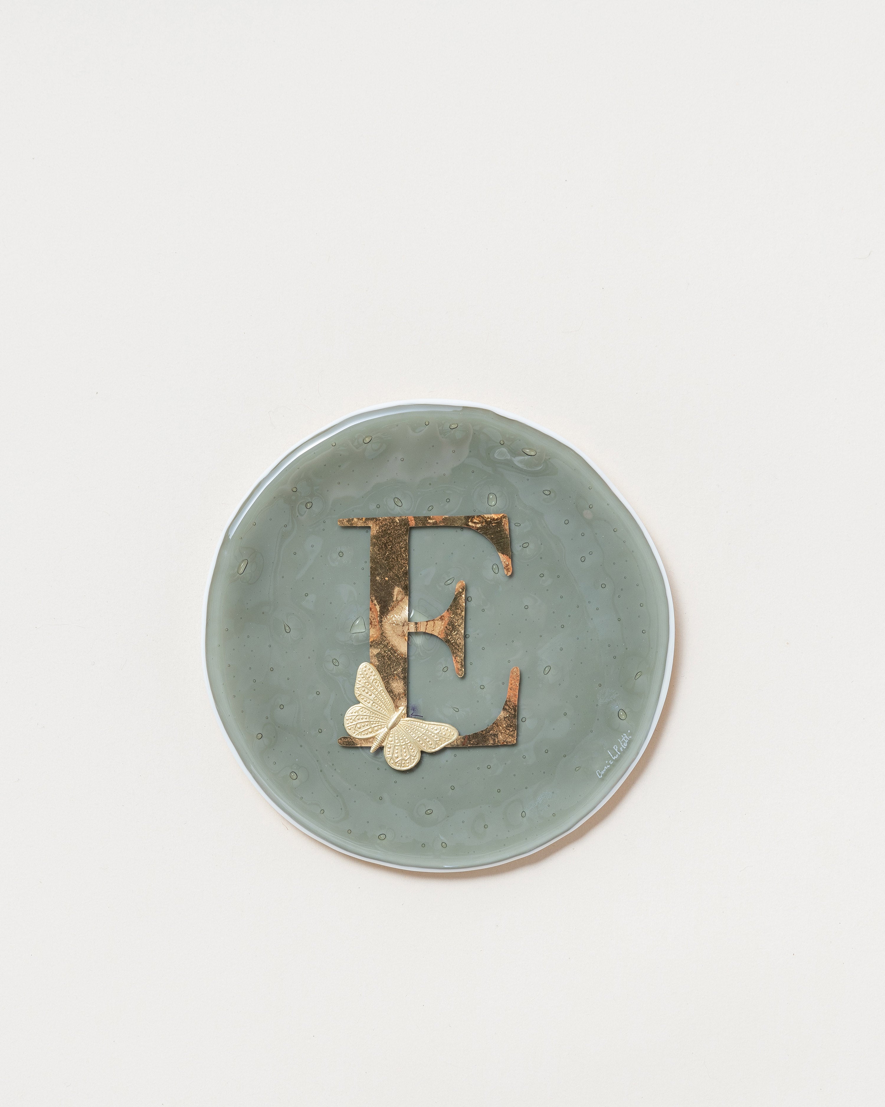 Round Letter Plate D14cm