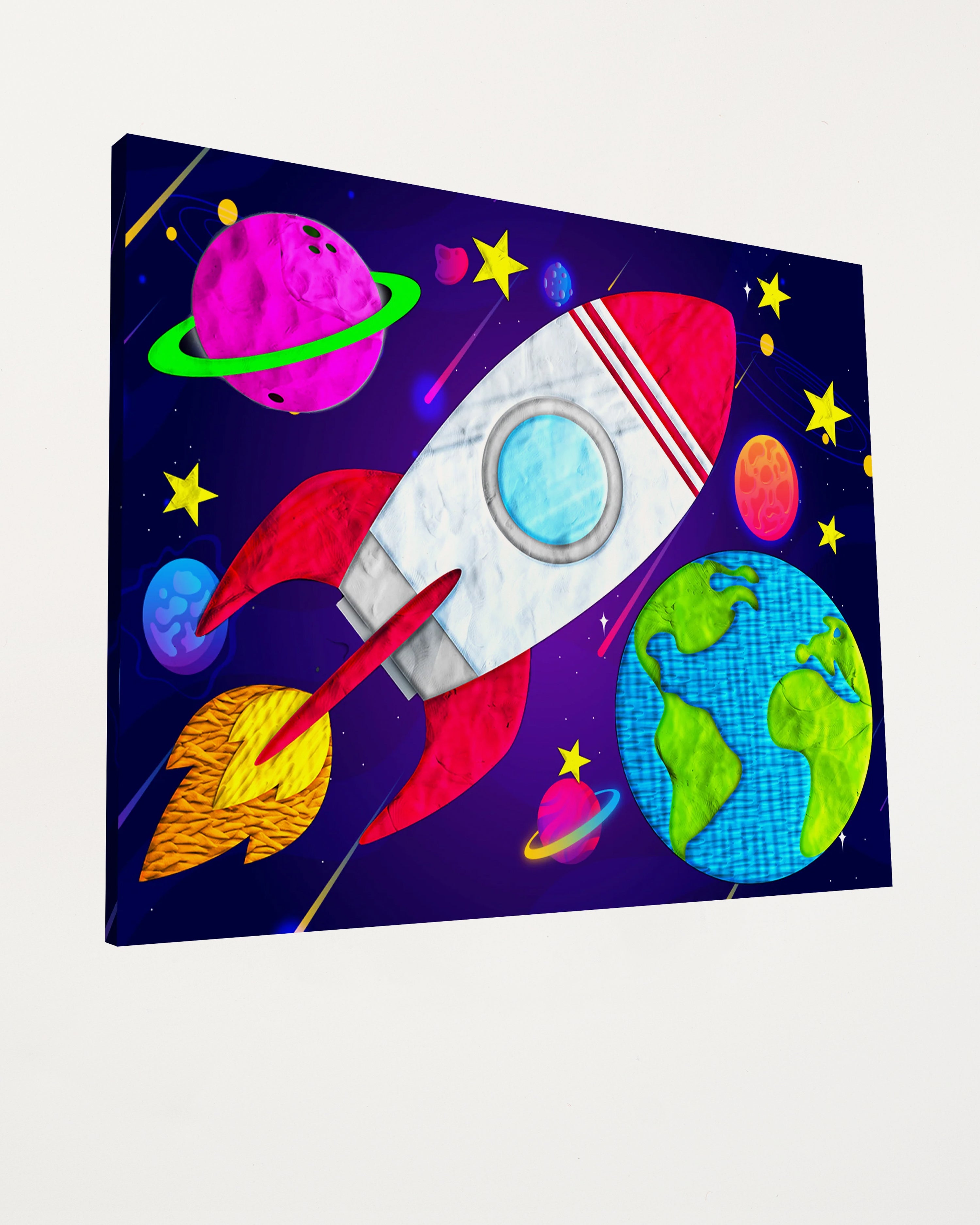 Space Clay Painting