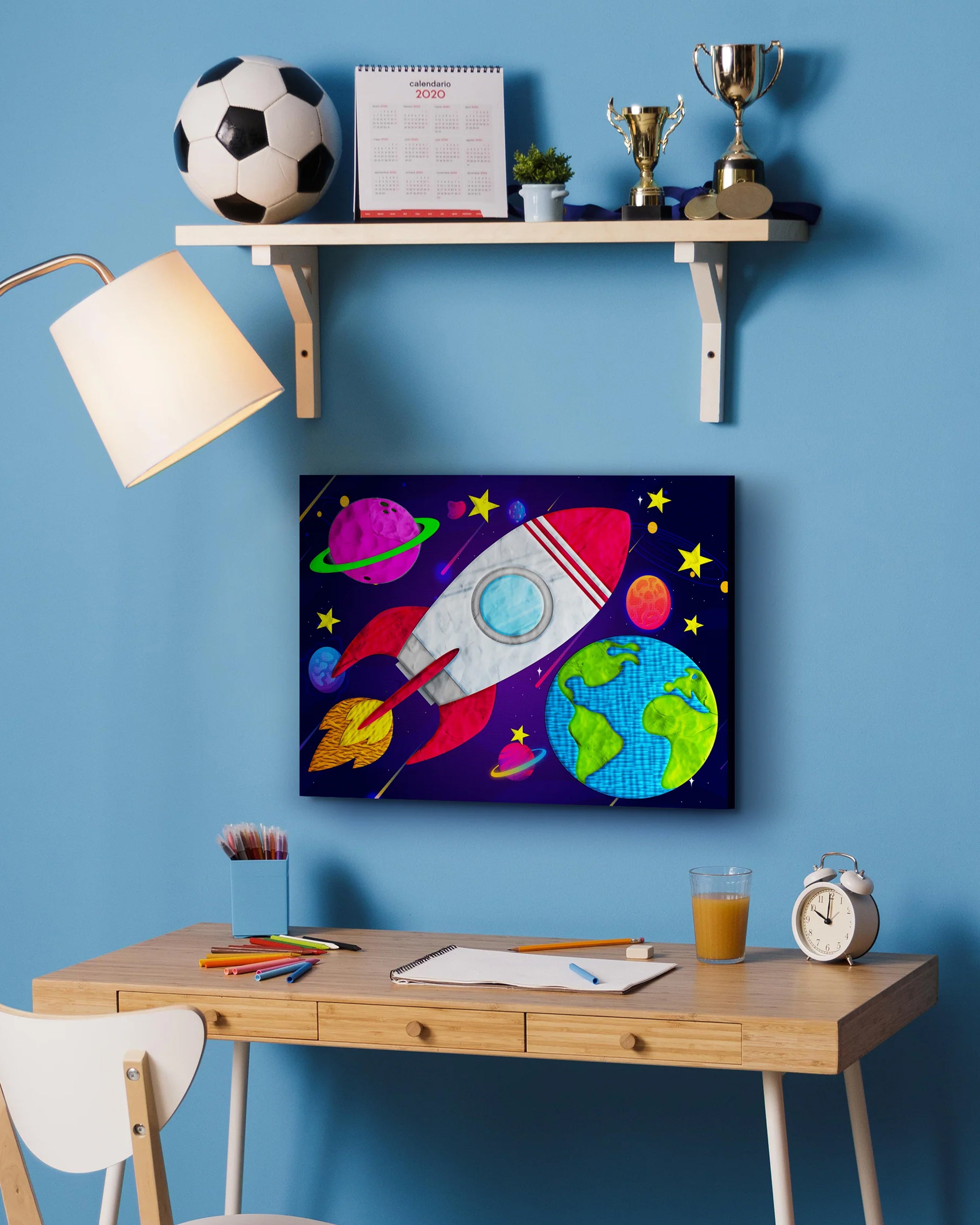 Space Clay Painting